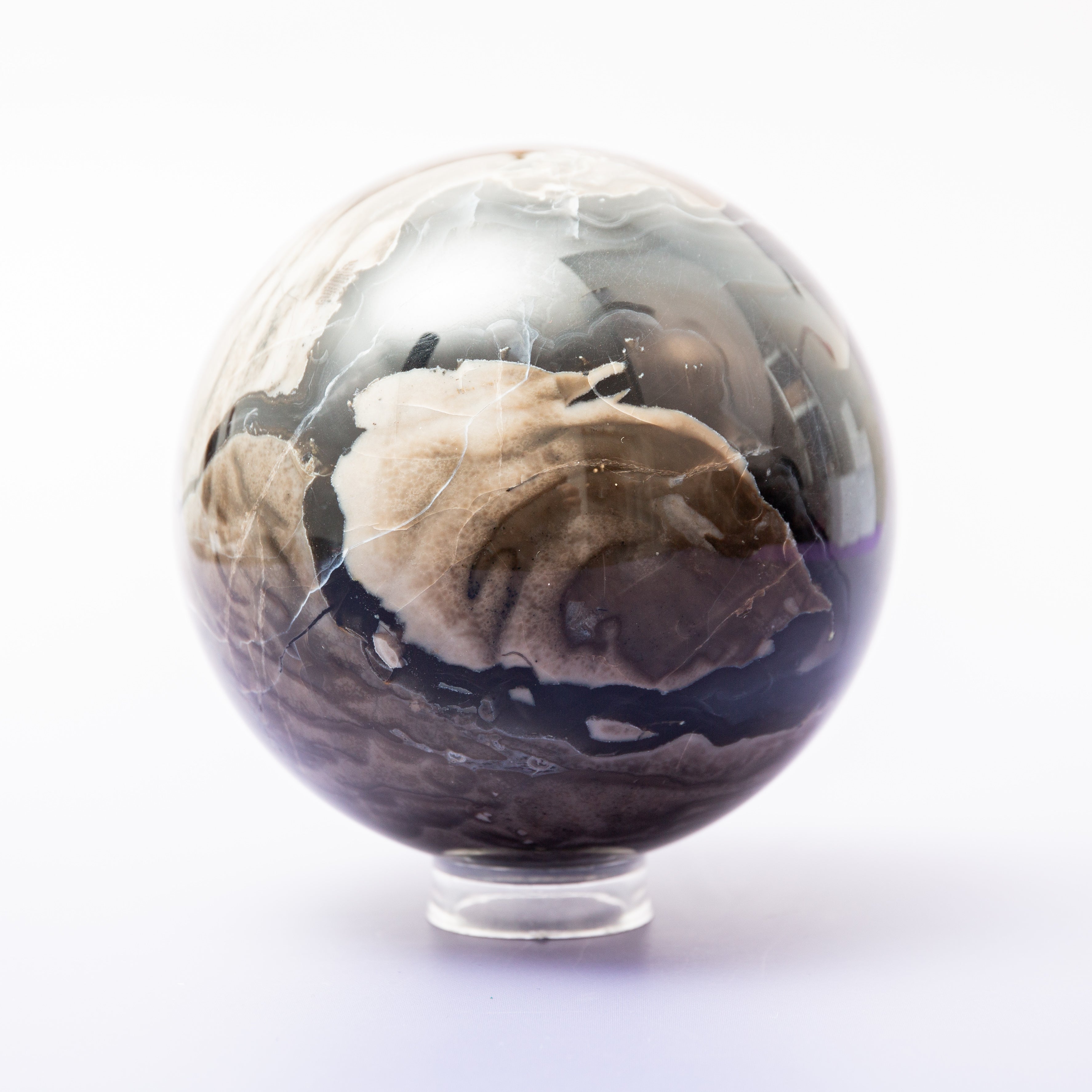 Volcanic Agate Sphere - 104mm/1.4kg