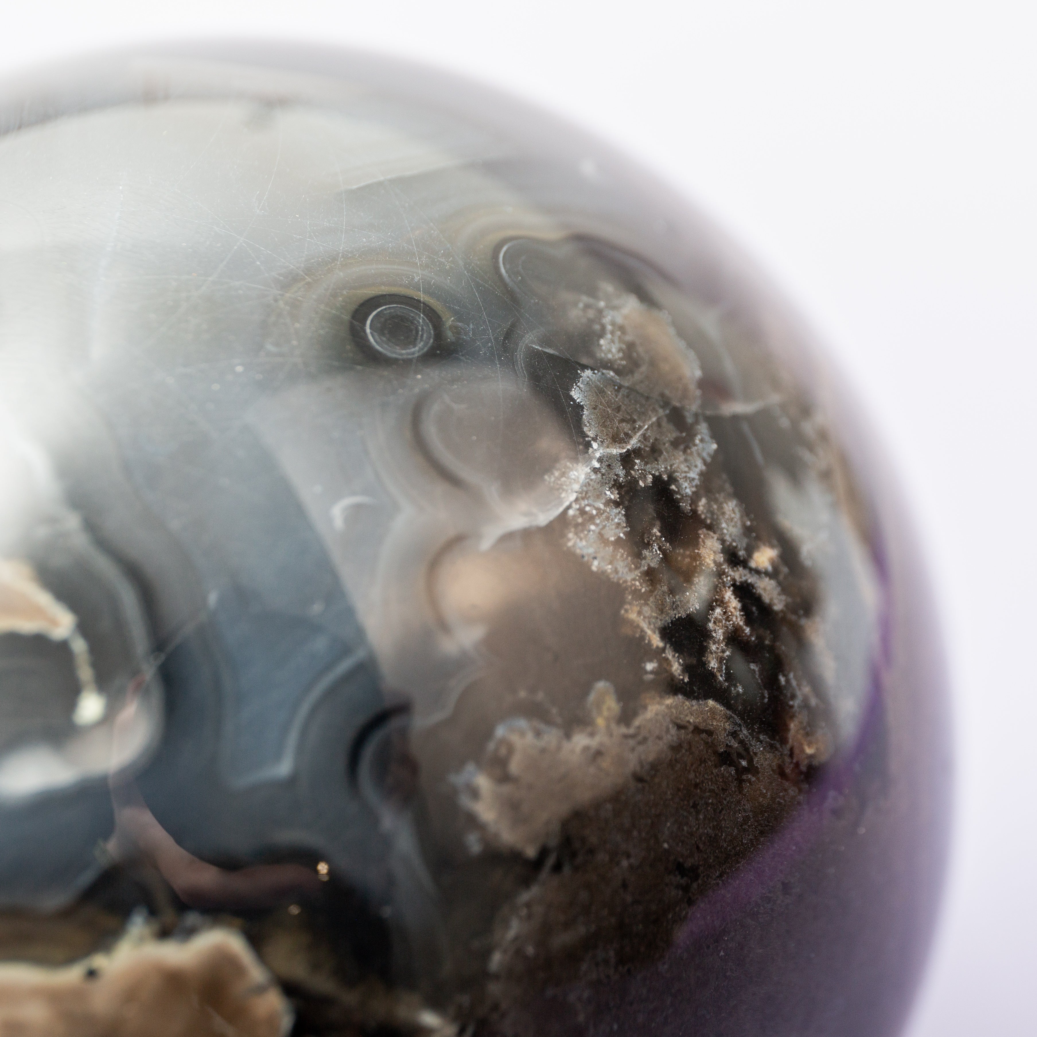 Volcanic Agate Sphere - 104mm/1.4kg