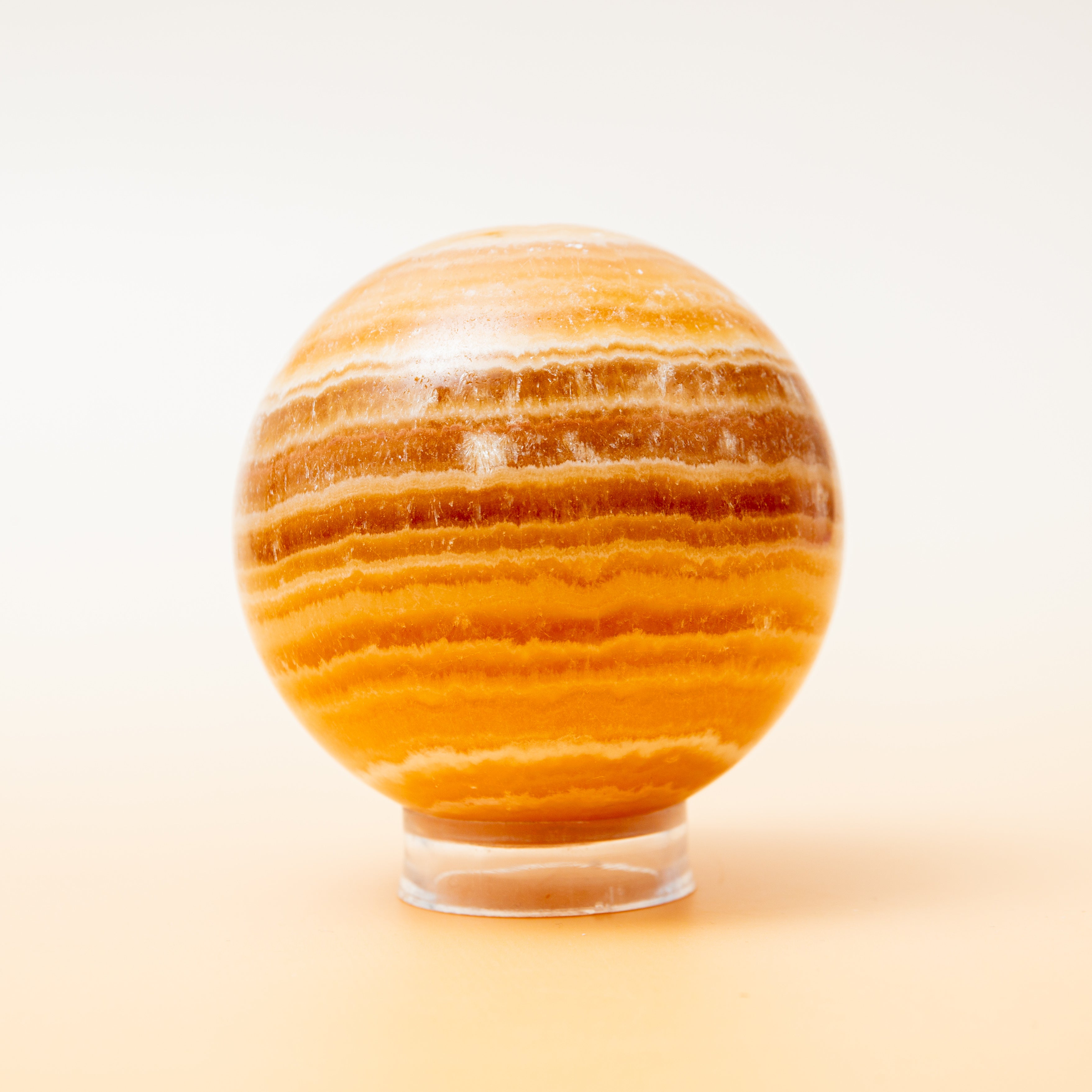 Yellow Calcite Sphere - 65mm/415g