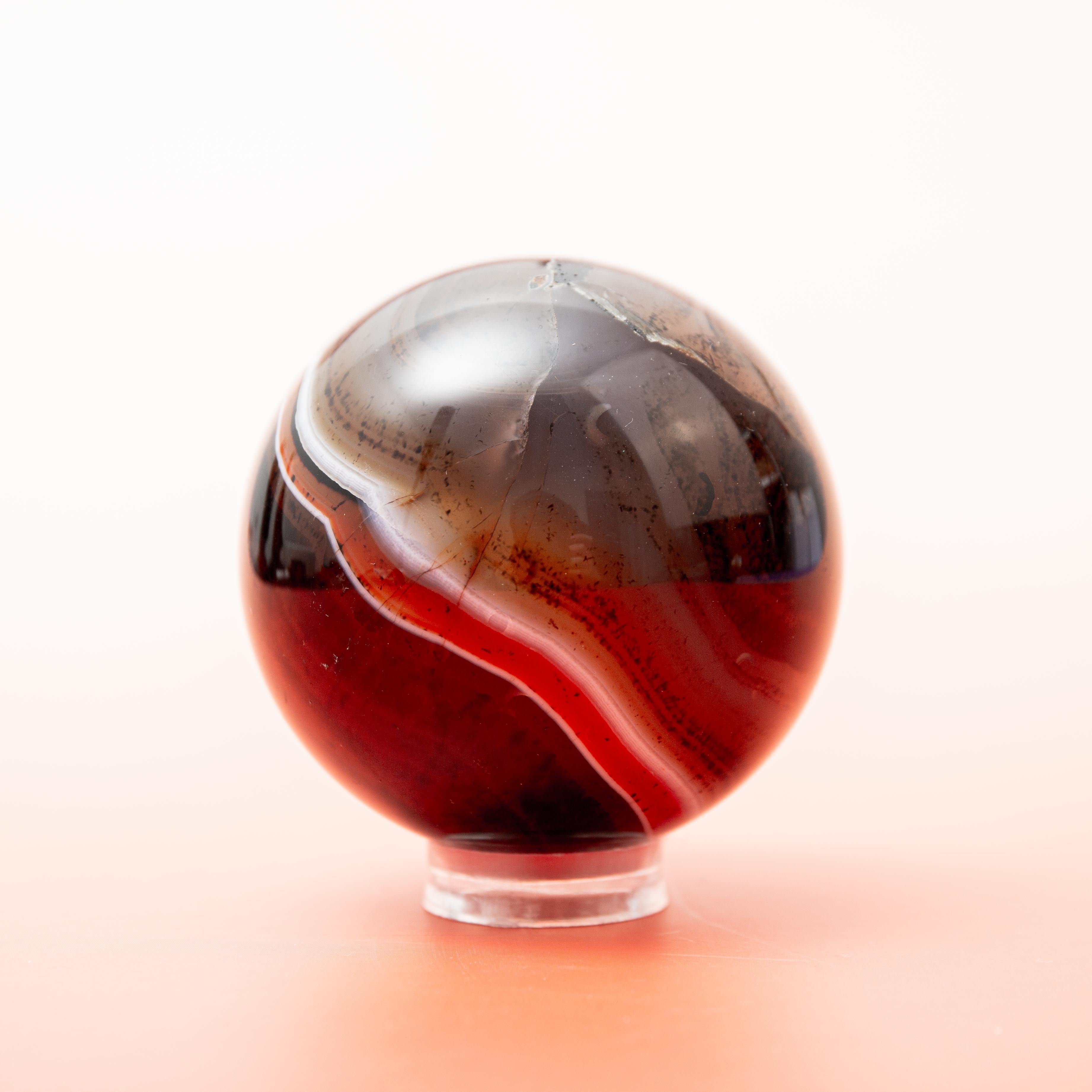 Red Agate Sphere - 60mm/334g