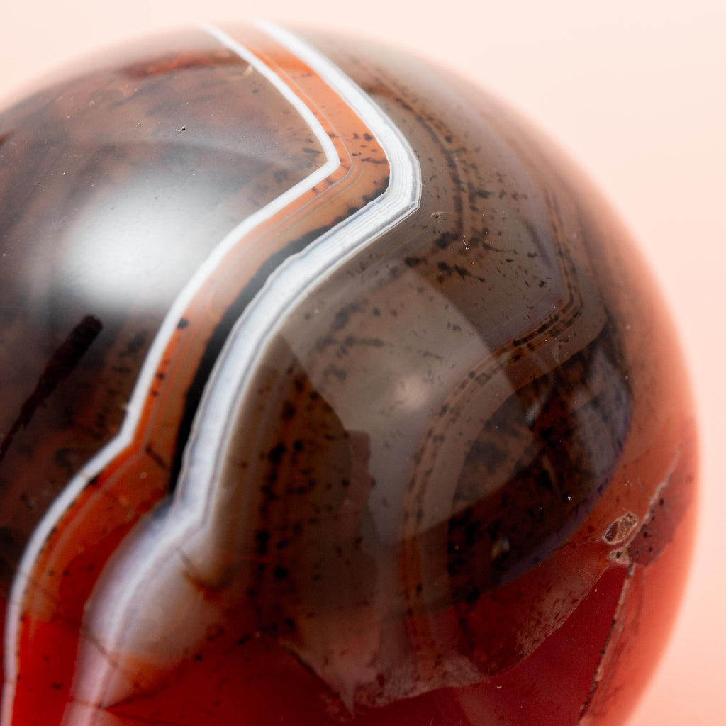 Red Agate Sphere - 60mm/334g
