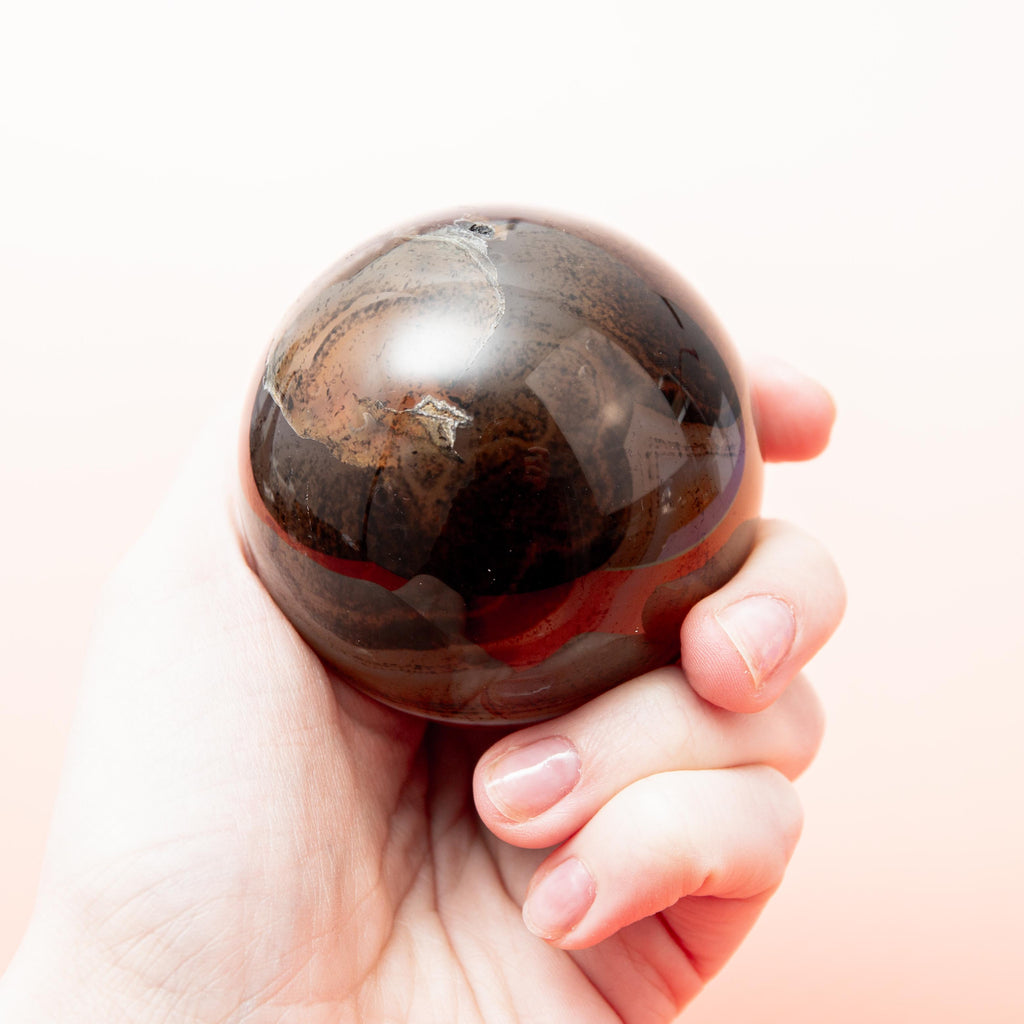 Red Agate Sphere - 60mm/334g