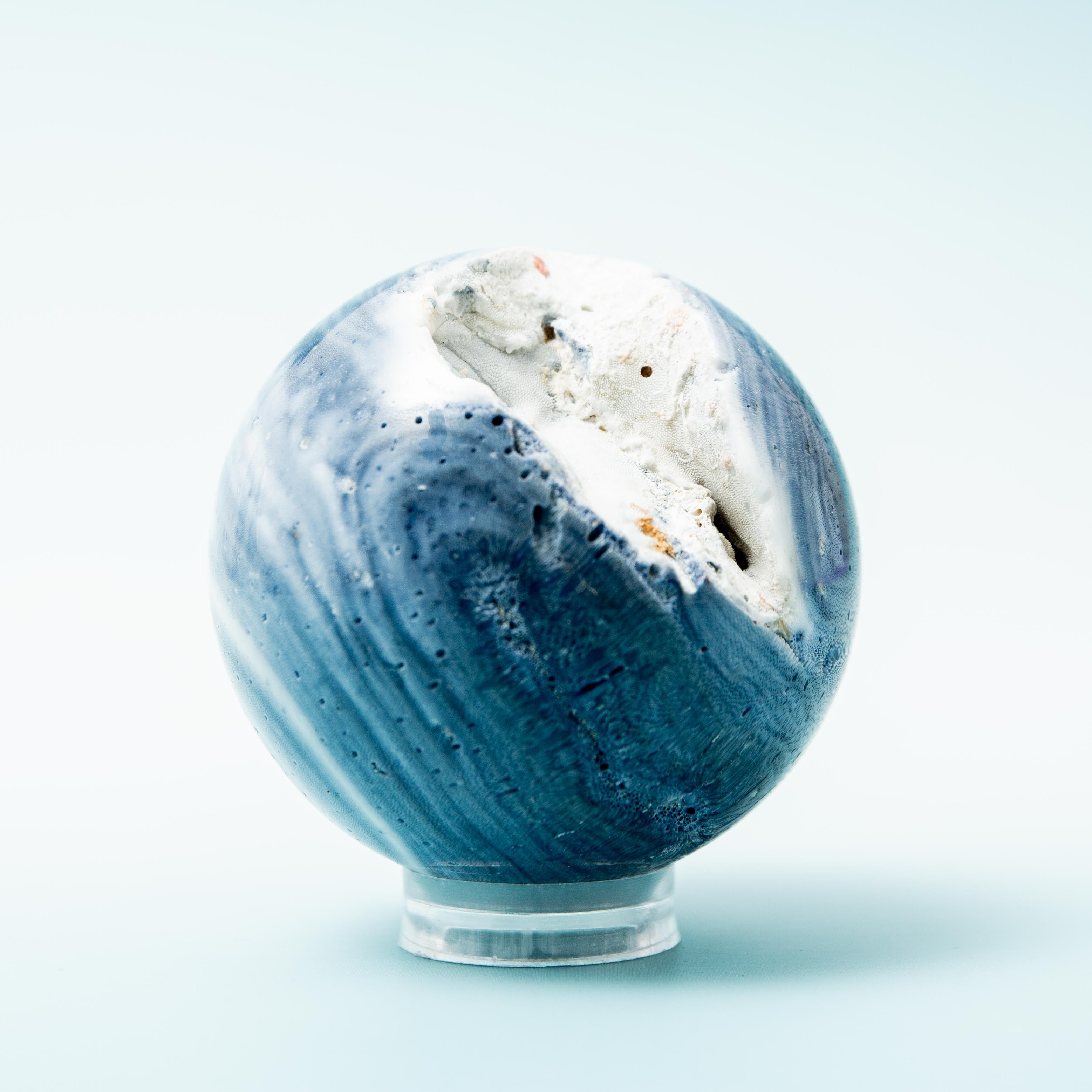 Blue Coral Sphere - 60mm/228g