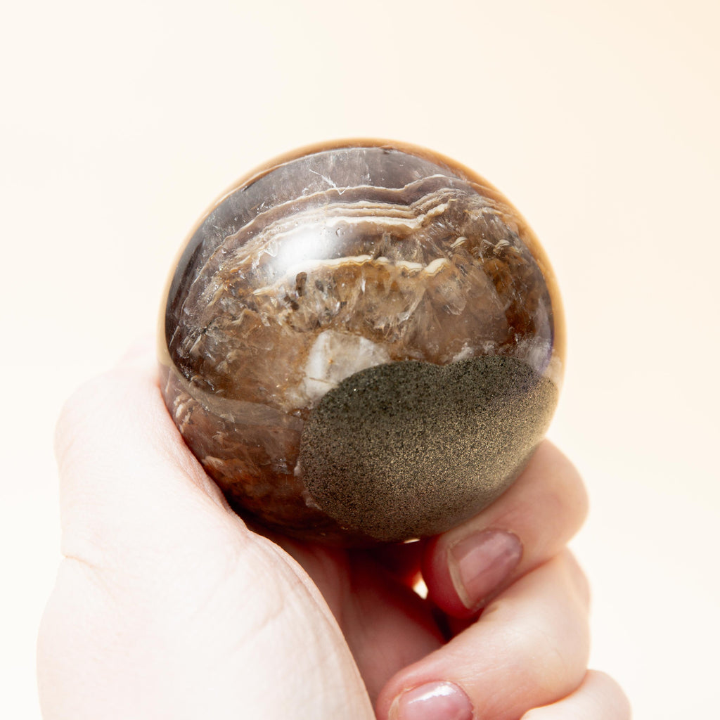 Fluorite Pyrite Sphere - 56mm/297g