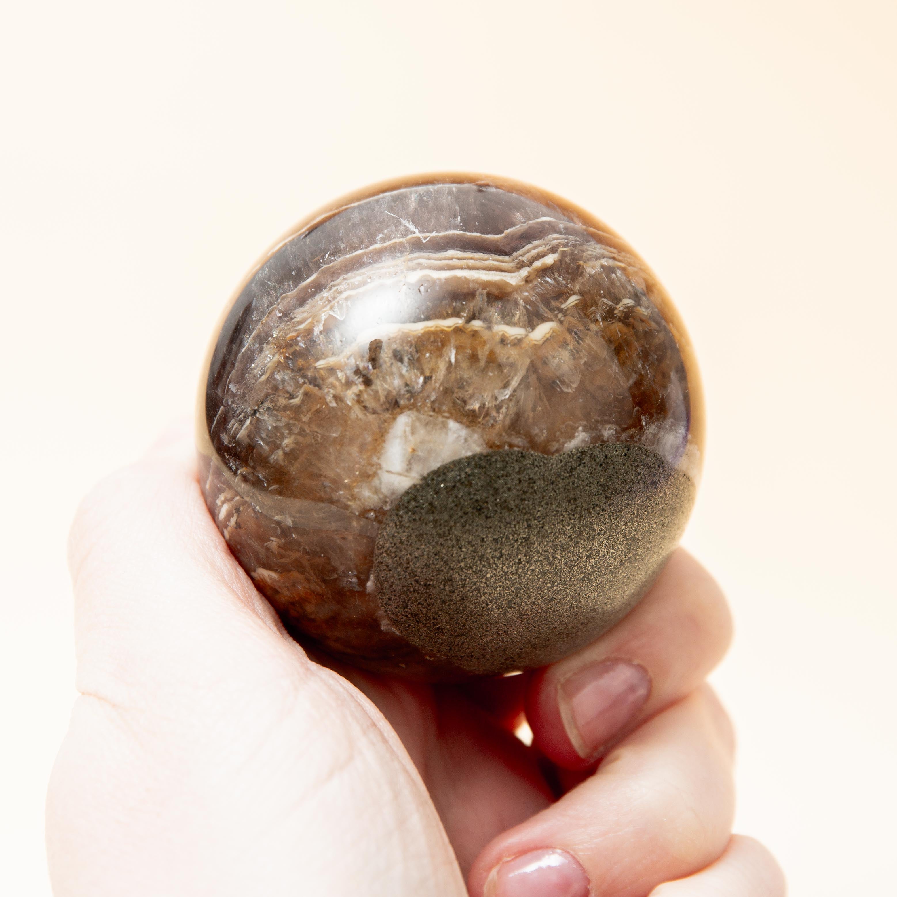 Fluorite Pyrite Sphere - 56mm/297g