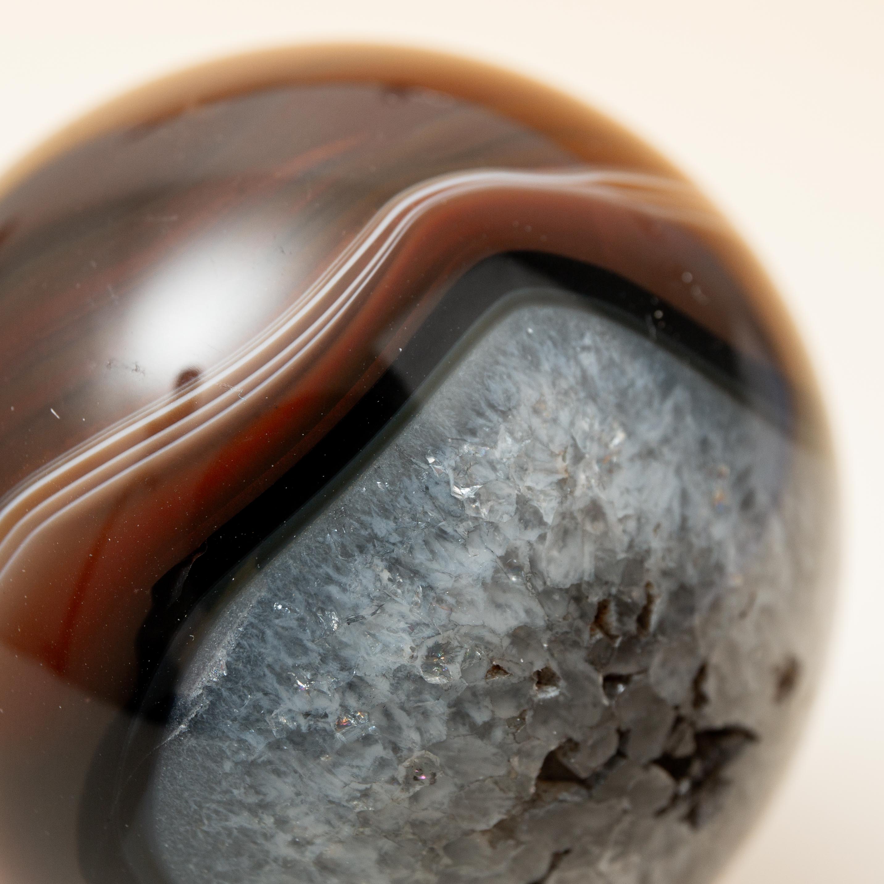 Red Agate Sphere - 50mm/158g