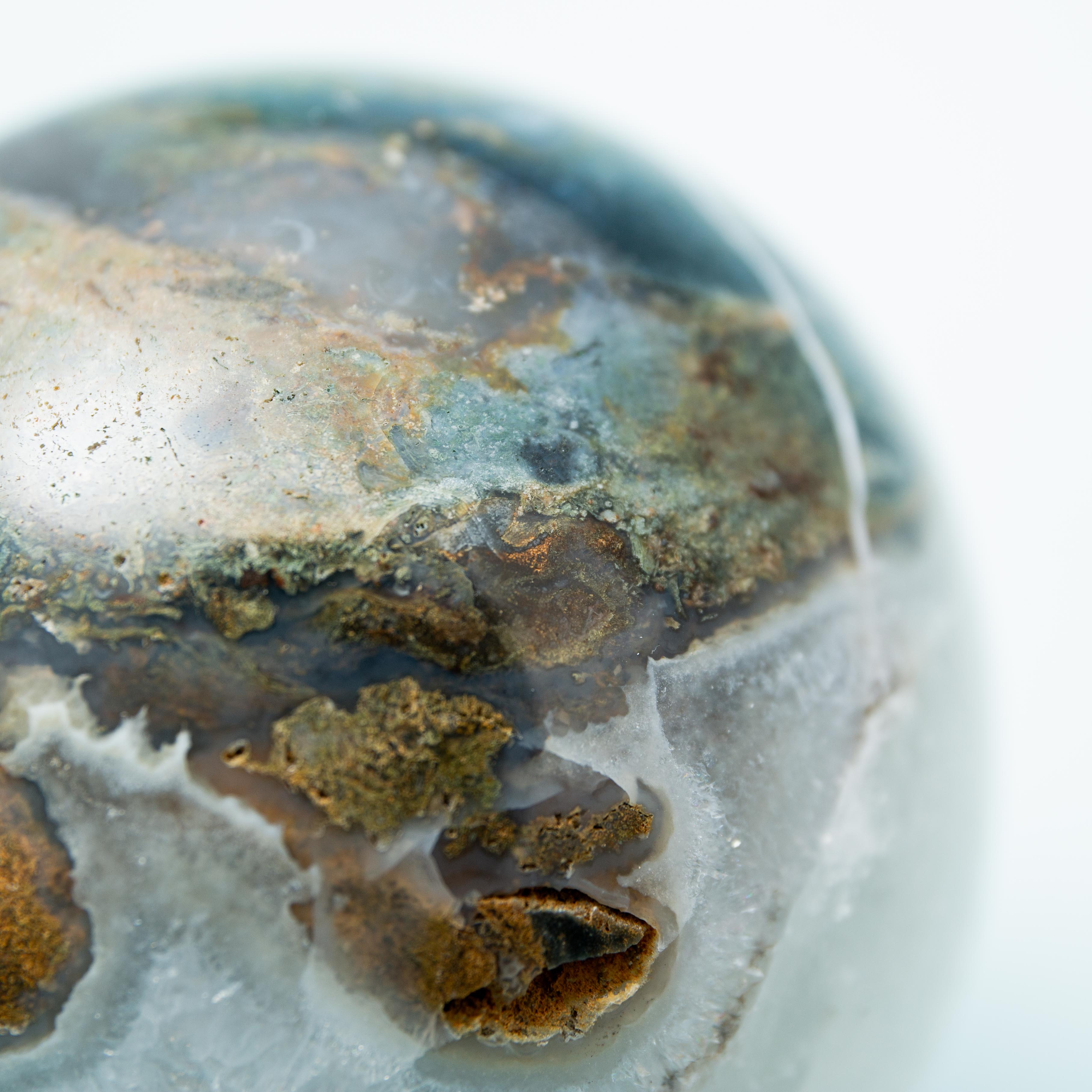 Moss Agate Sphere - 75mm/571g