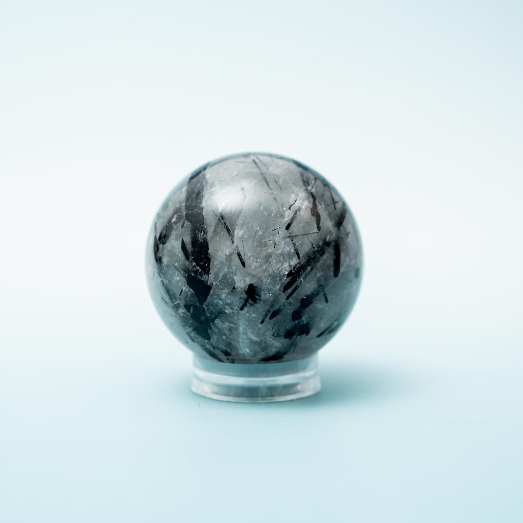 Black Tourmaline in Quartz Sphere - 42mm/108g