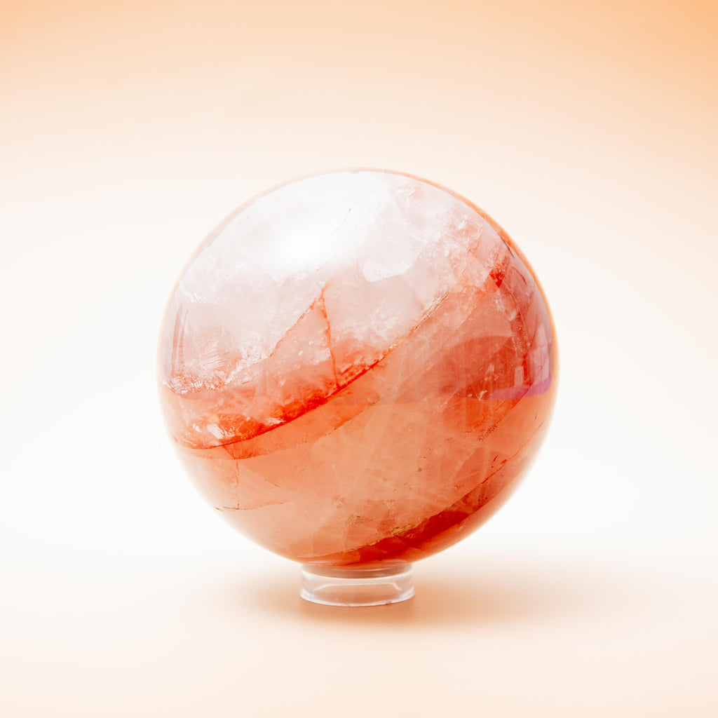 Red Hematoid Qurtz Sphere - 110mm/1.9kg