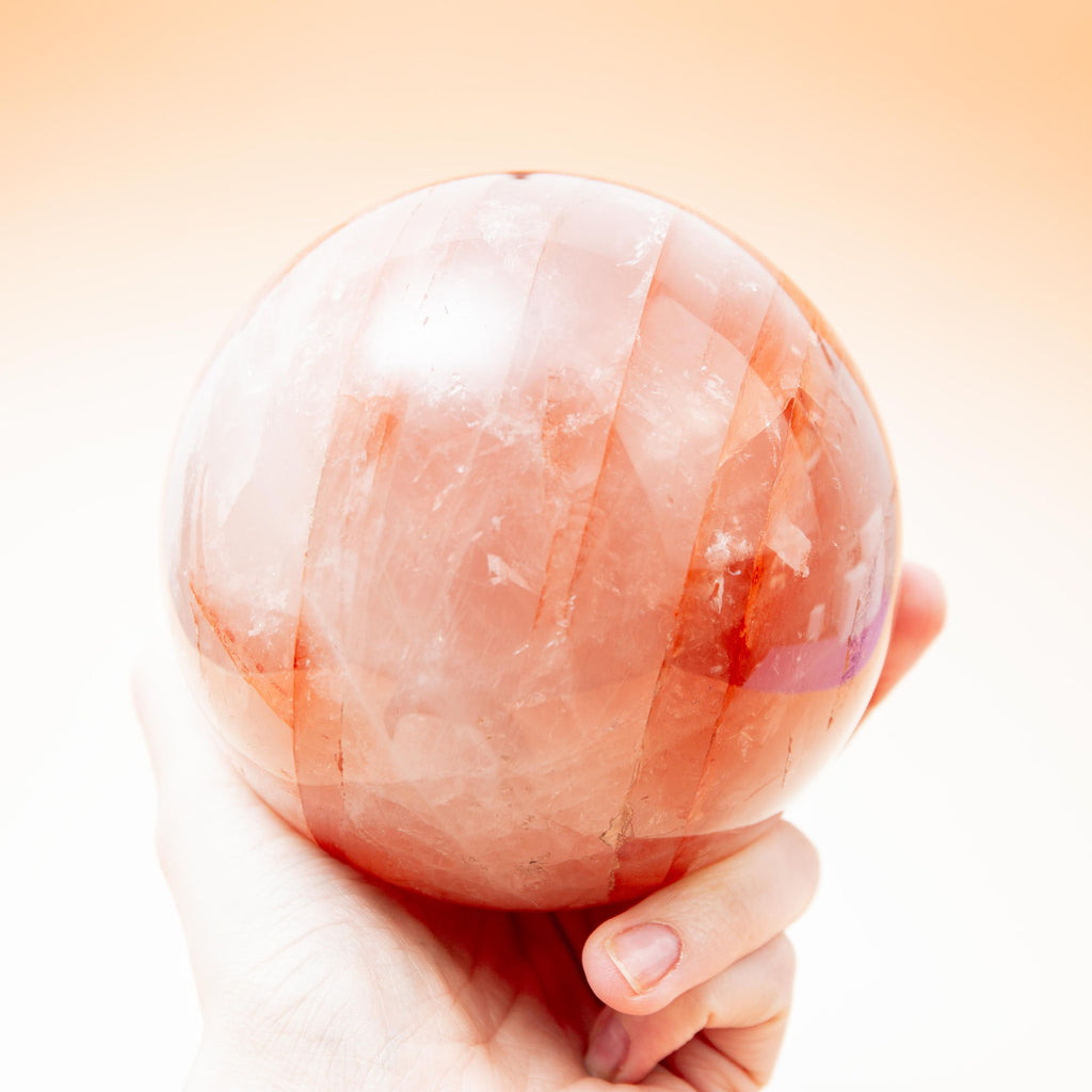 Red Hematoid Qurtz Sphere - 110mm/1.9kg