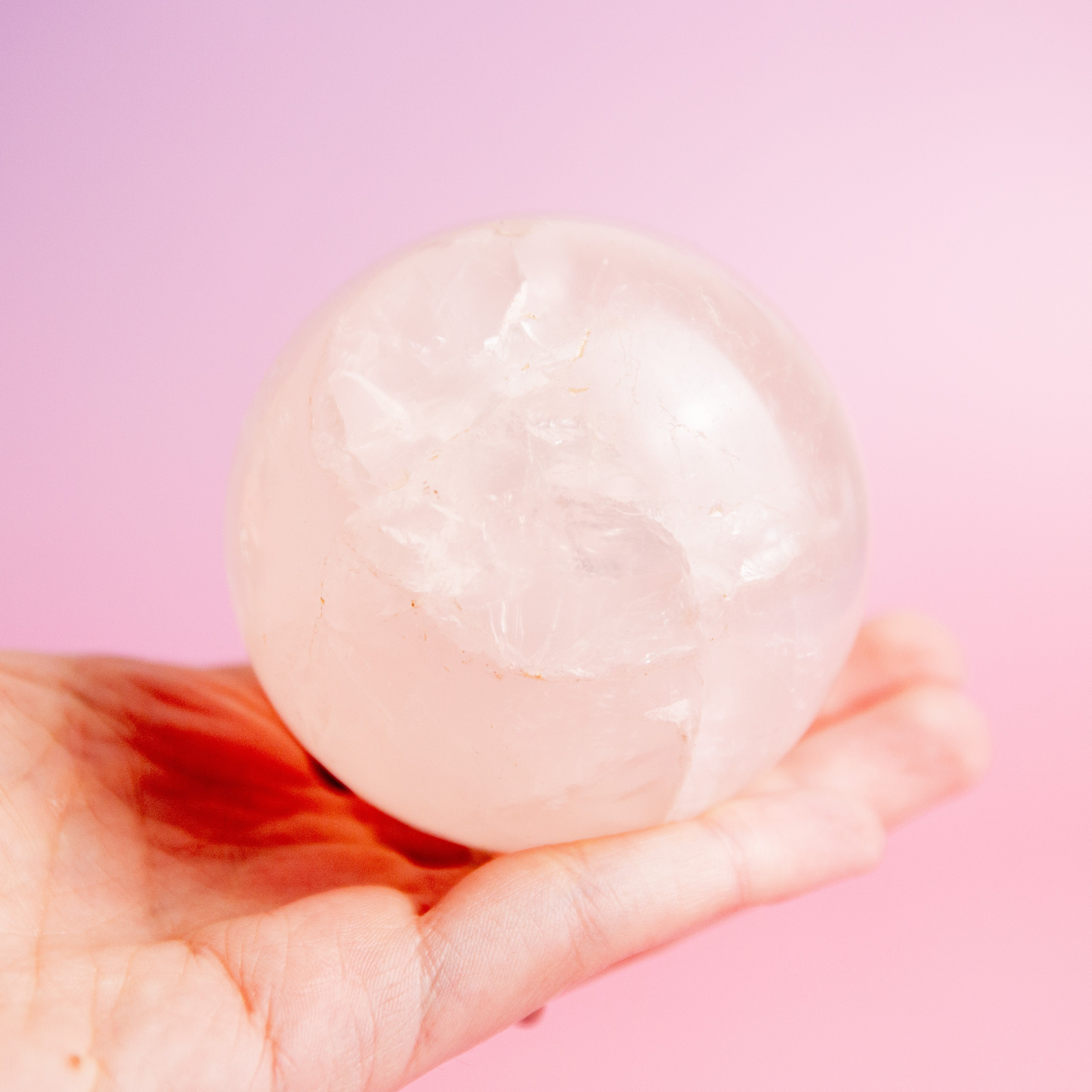 Rose Quartz Sphere - 68mm/419g