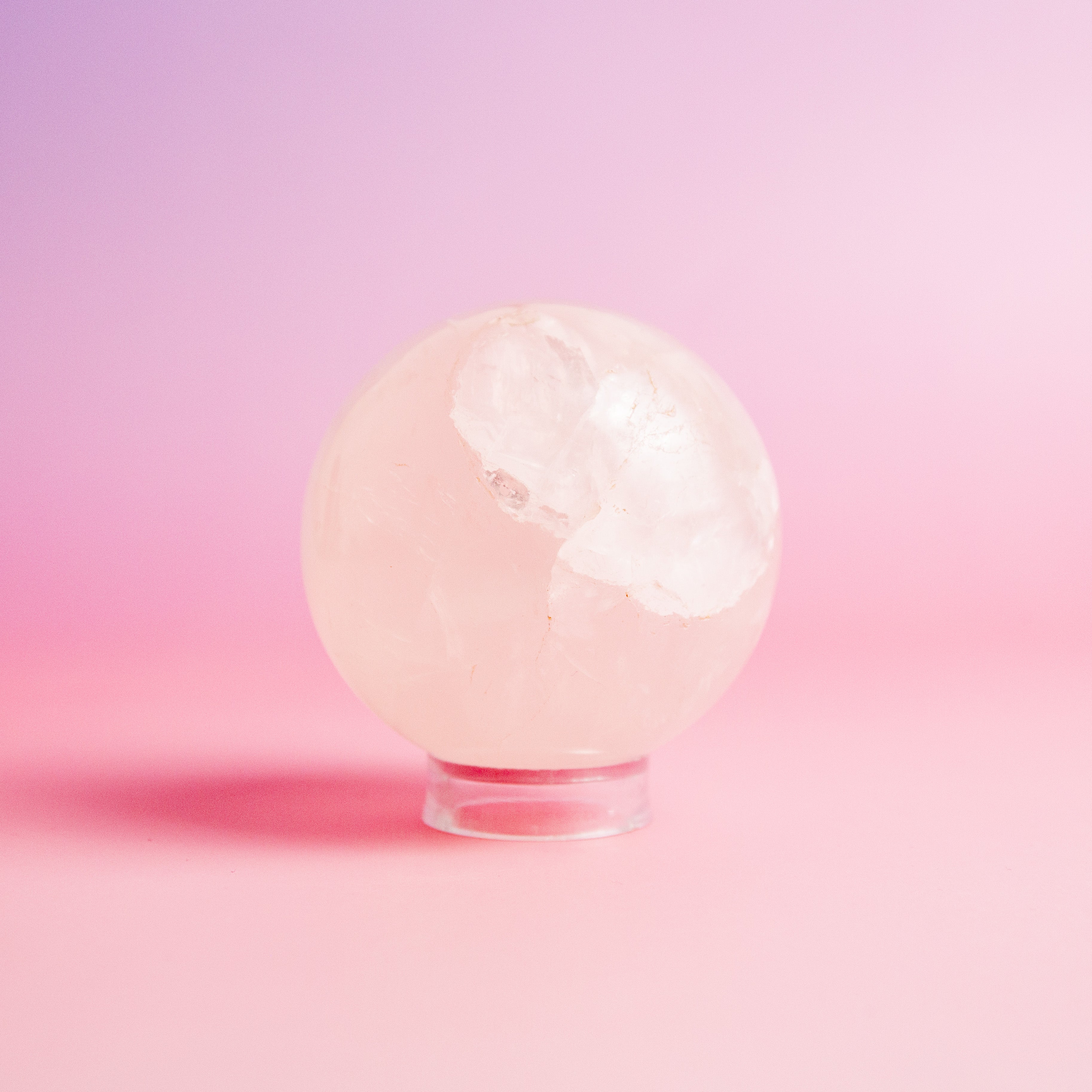 Rose Quartz Sphere - 68mm/419g