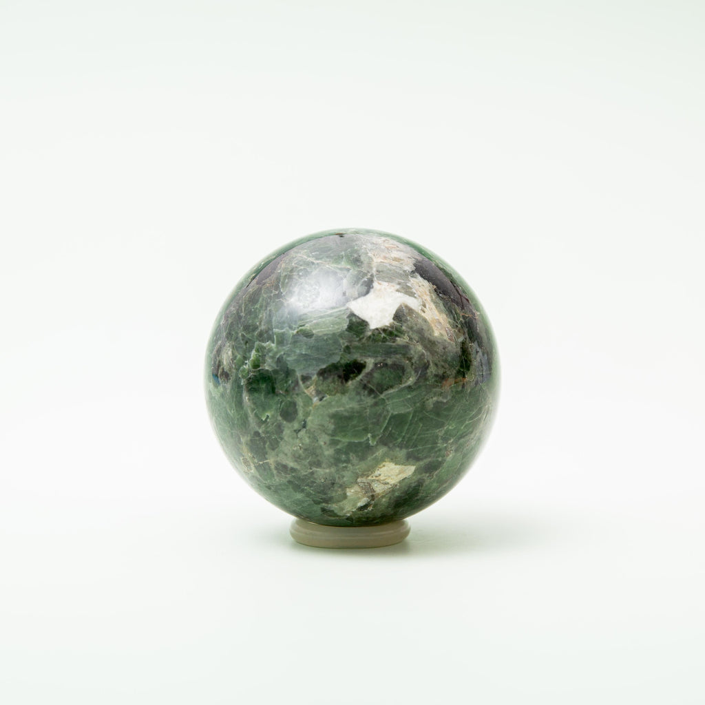 Chrome Diopside Sphere - 60mm/343g (B)