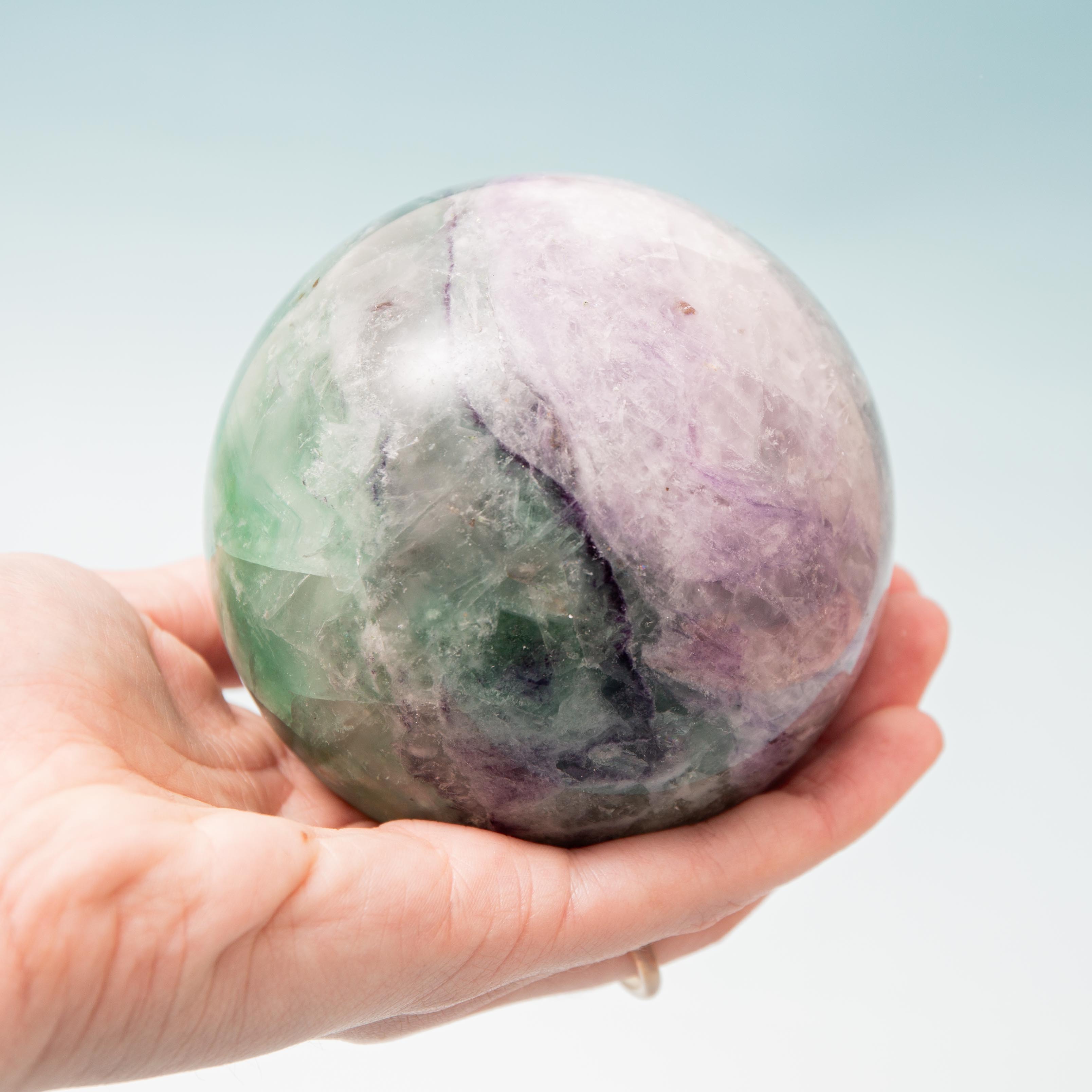 Green Fluorite Sphere - 95mm/1174g