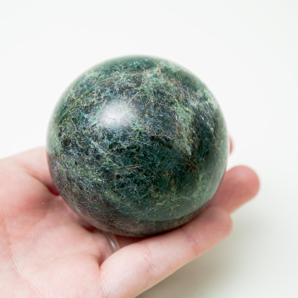 Chrome Diopside Sphere - 67mm/339g