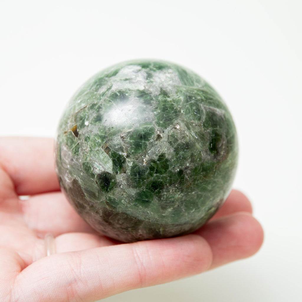 Chrome Diopside Sphere - 57mm/238g