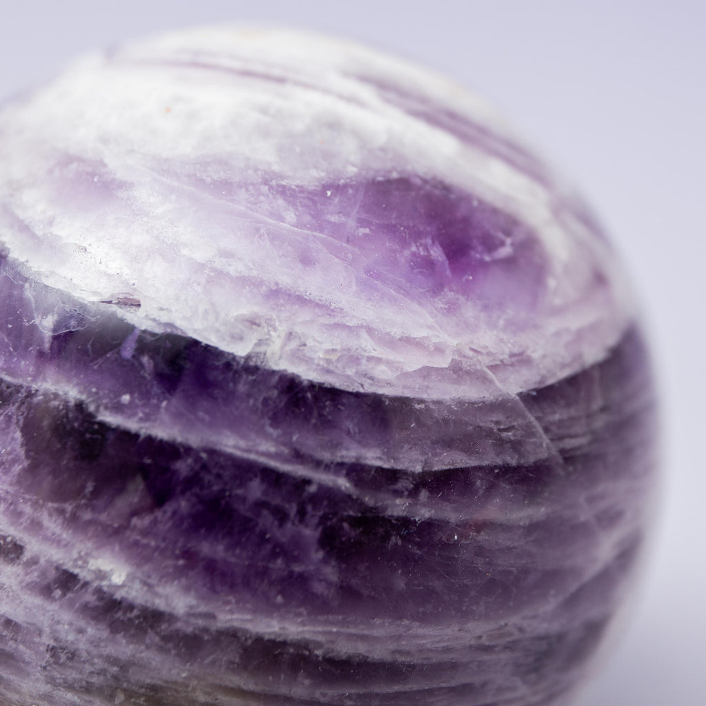 Chevron Amethyst Sphere - 57mm/201g