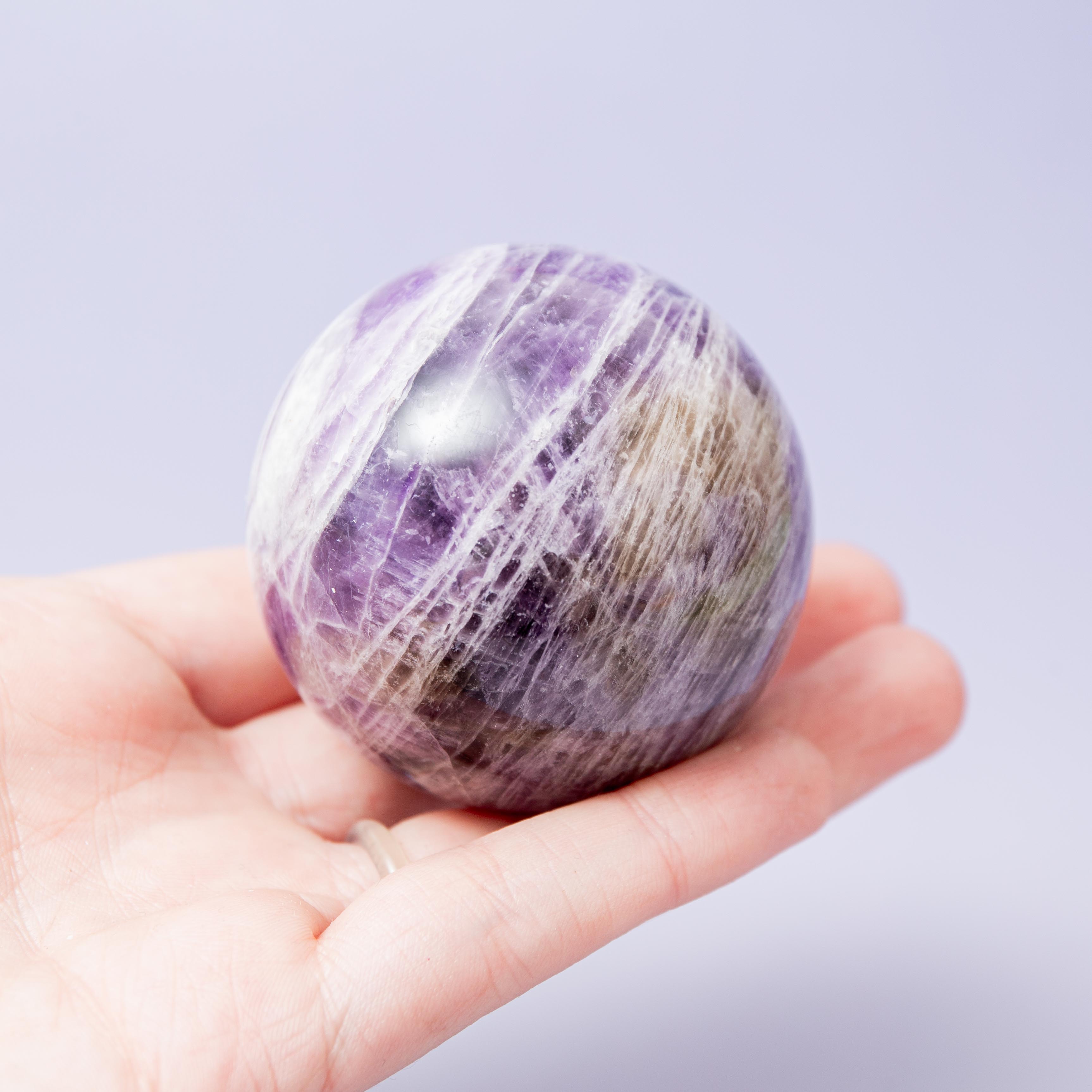 Chevron Amethyst Sphere - 57mm/201g