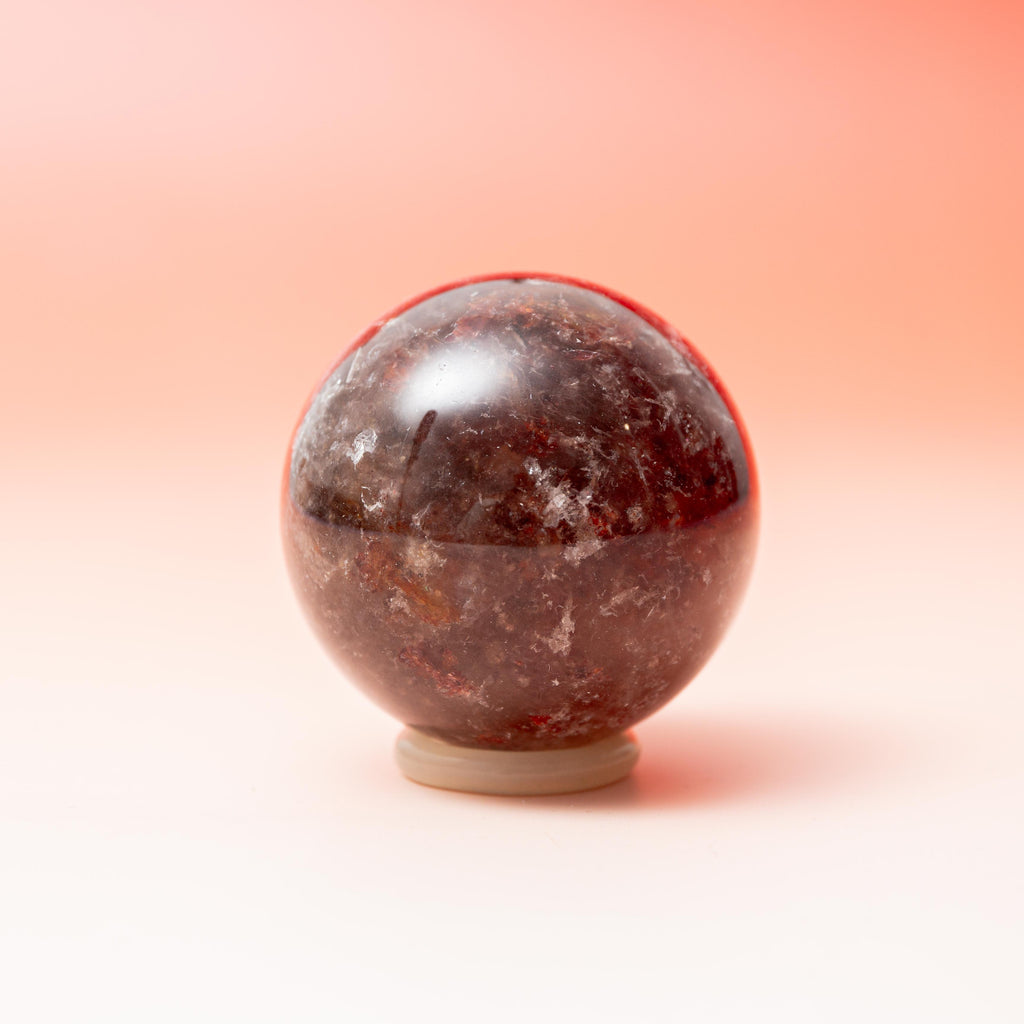 Red Sakura Quartz Sphere - 50mm/139g