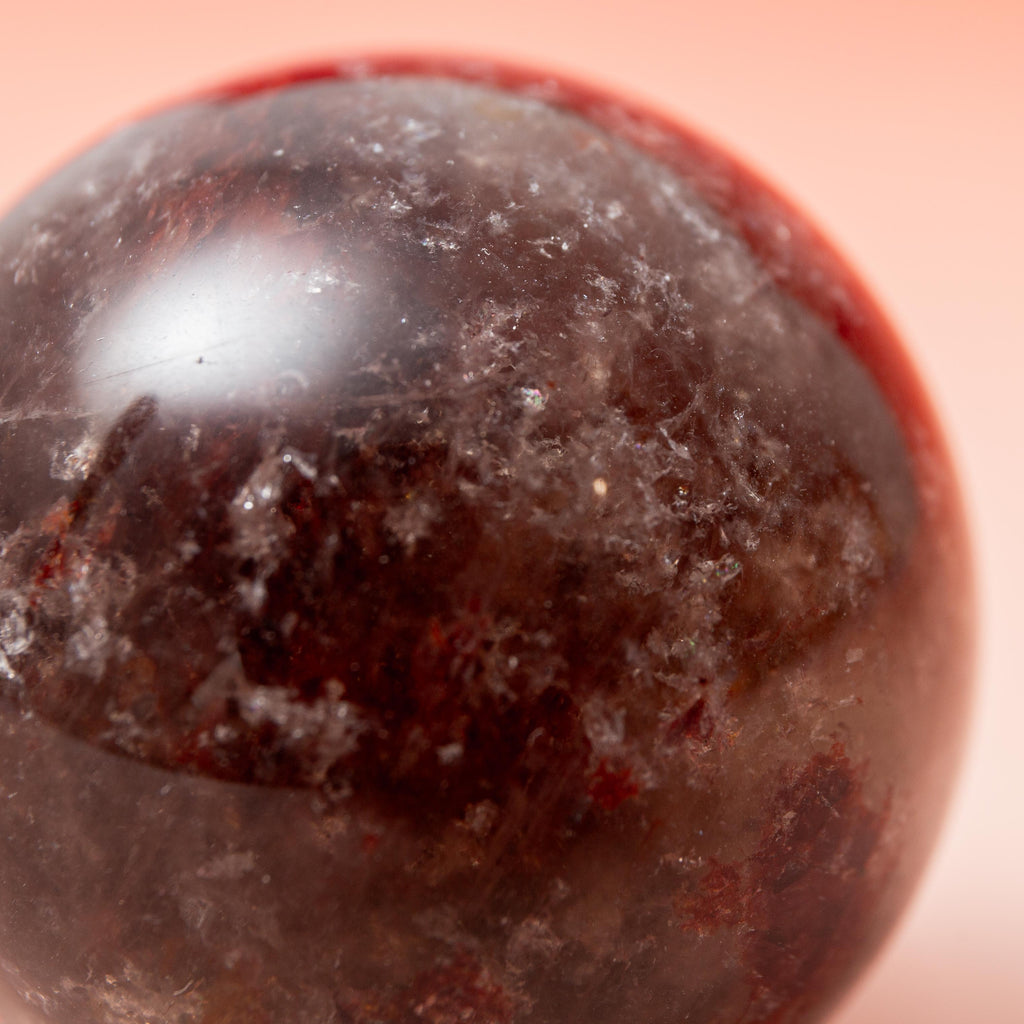 Red Sakura Quartz Sphere - 50mm/139g