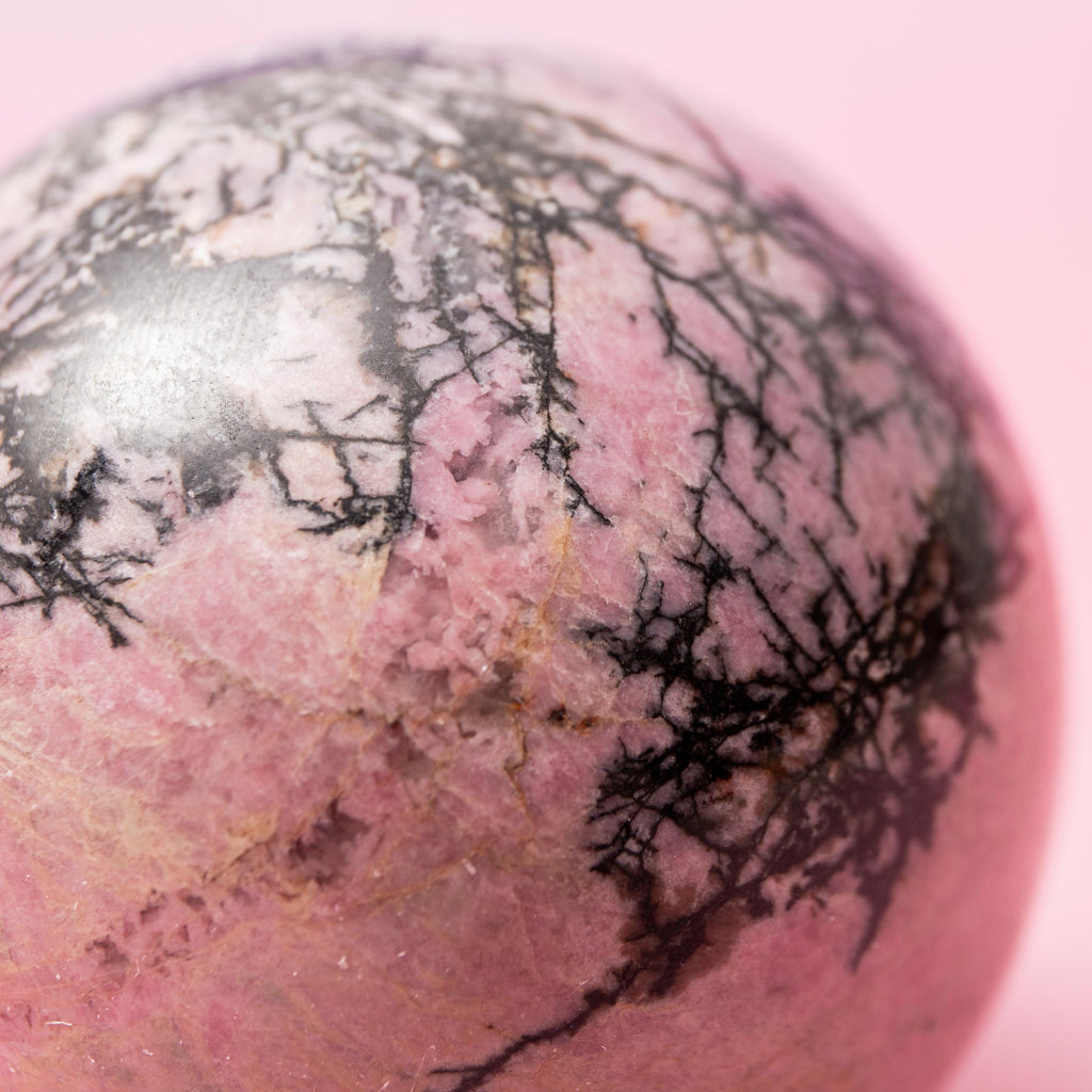 Rhodonite Sphere - 65mm/440g