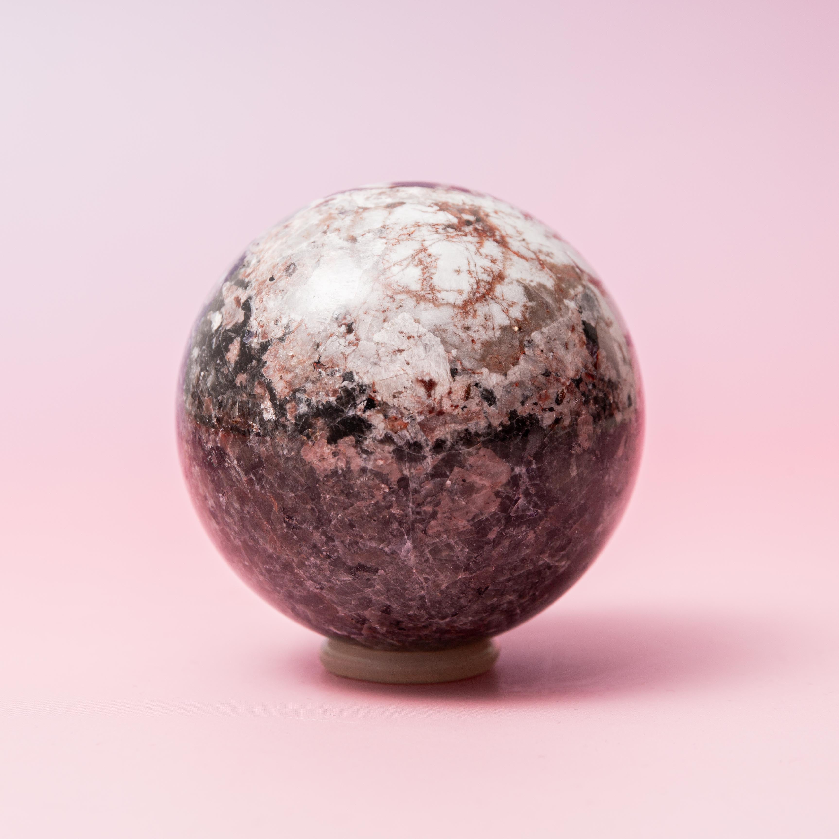 Larvikite Sphere - 67mm/320g