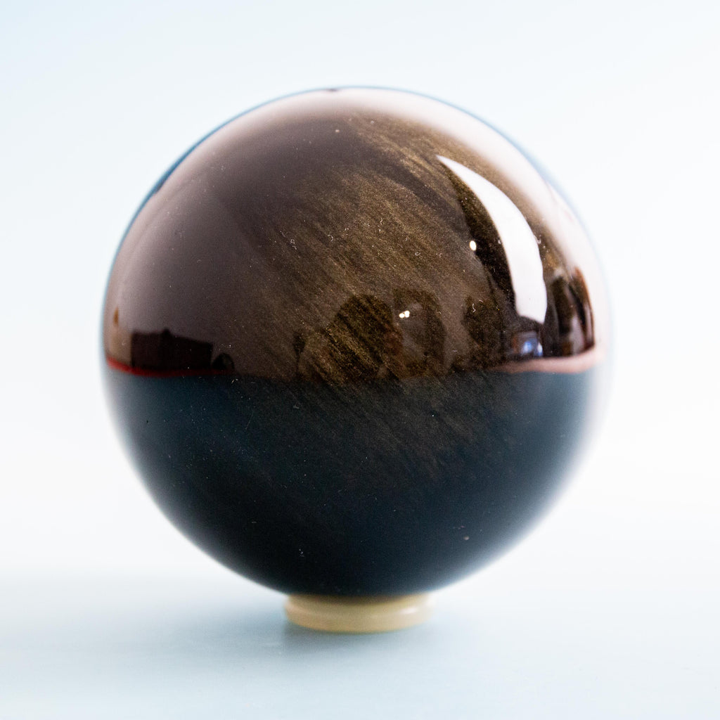 Golden Obsidian Sphere - 87mm/603g