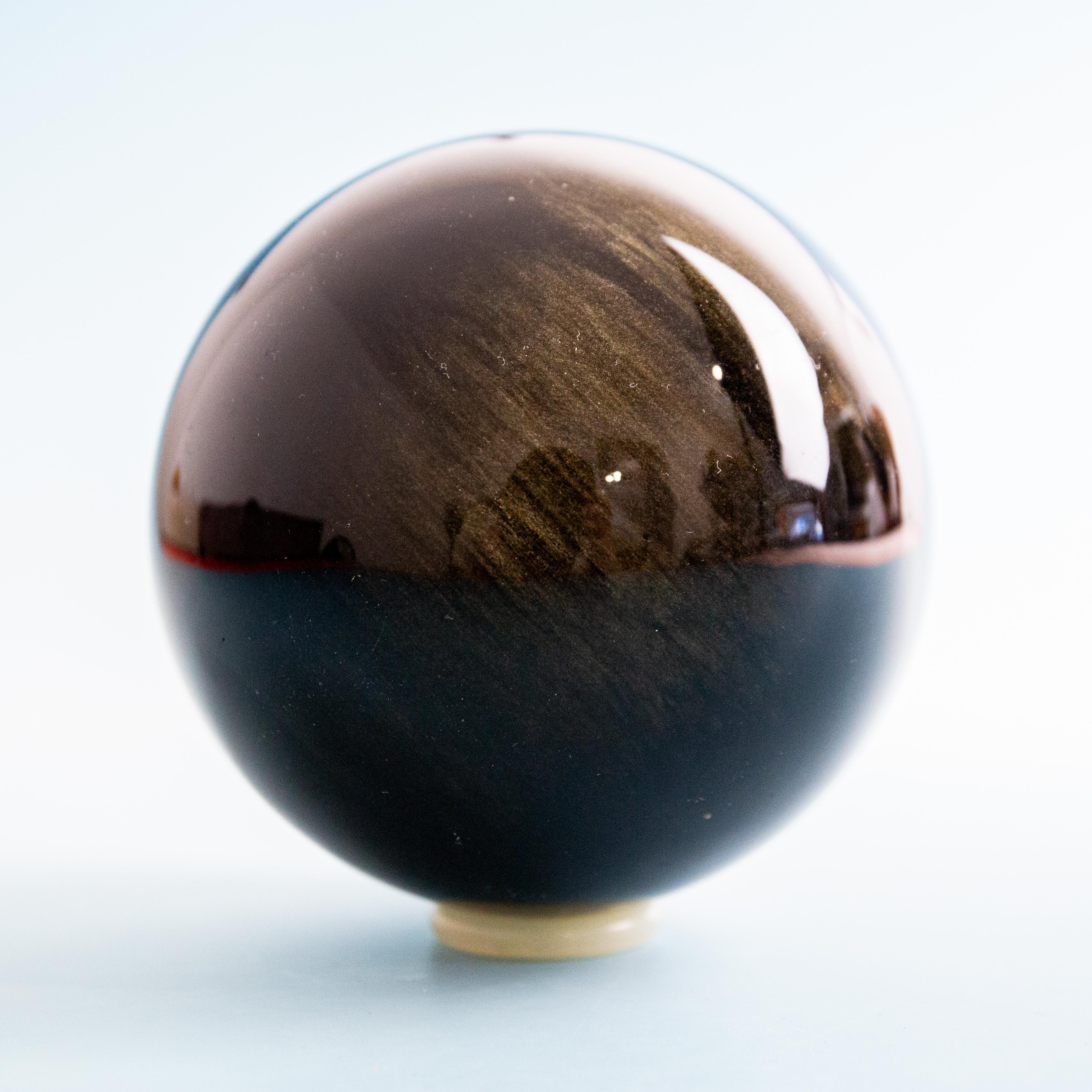 Golden Obsidian Sphere - 87mm/603g