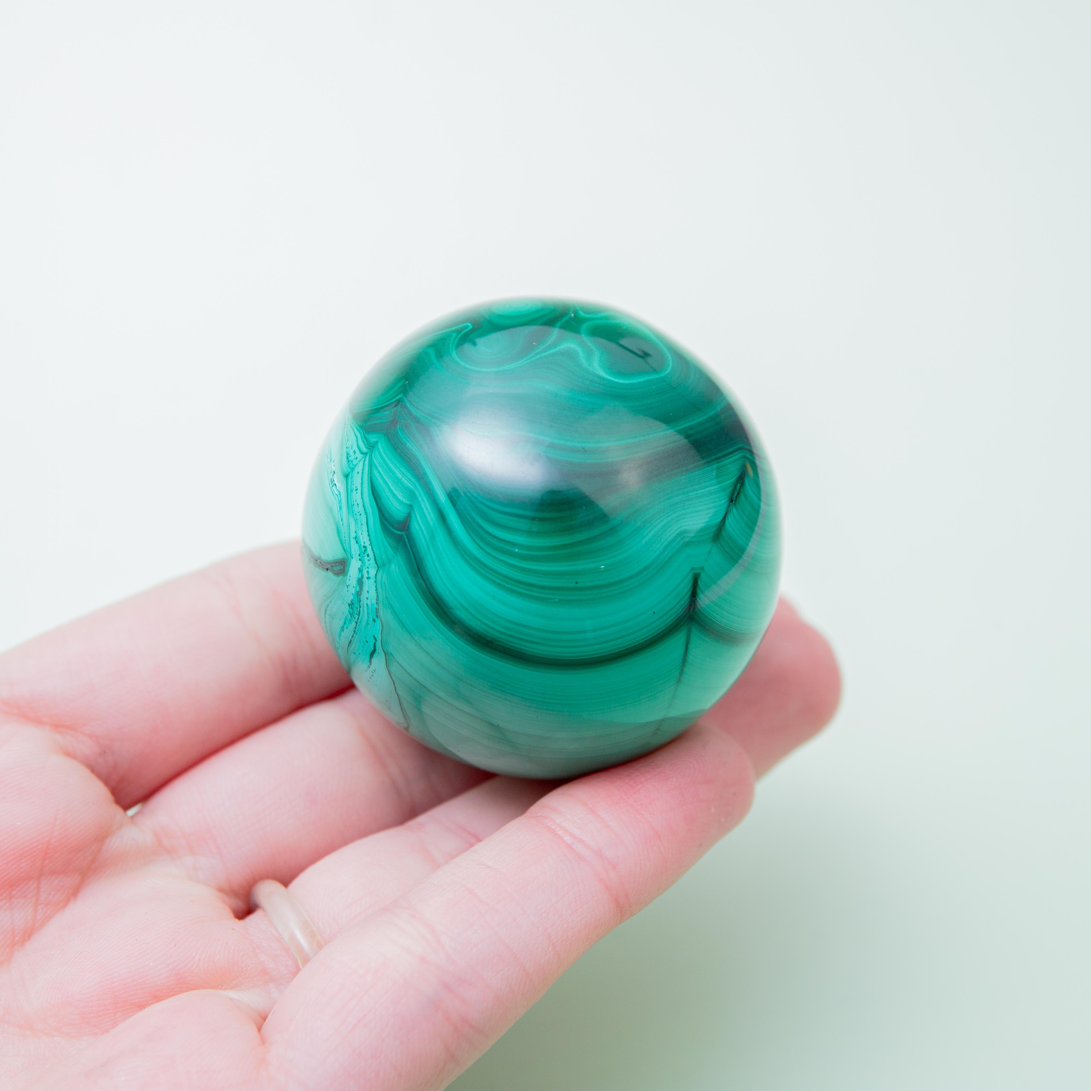Malachite Sphere- 44mm/84g (i)