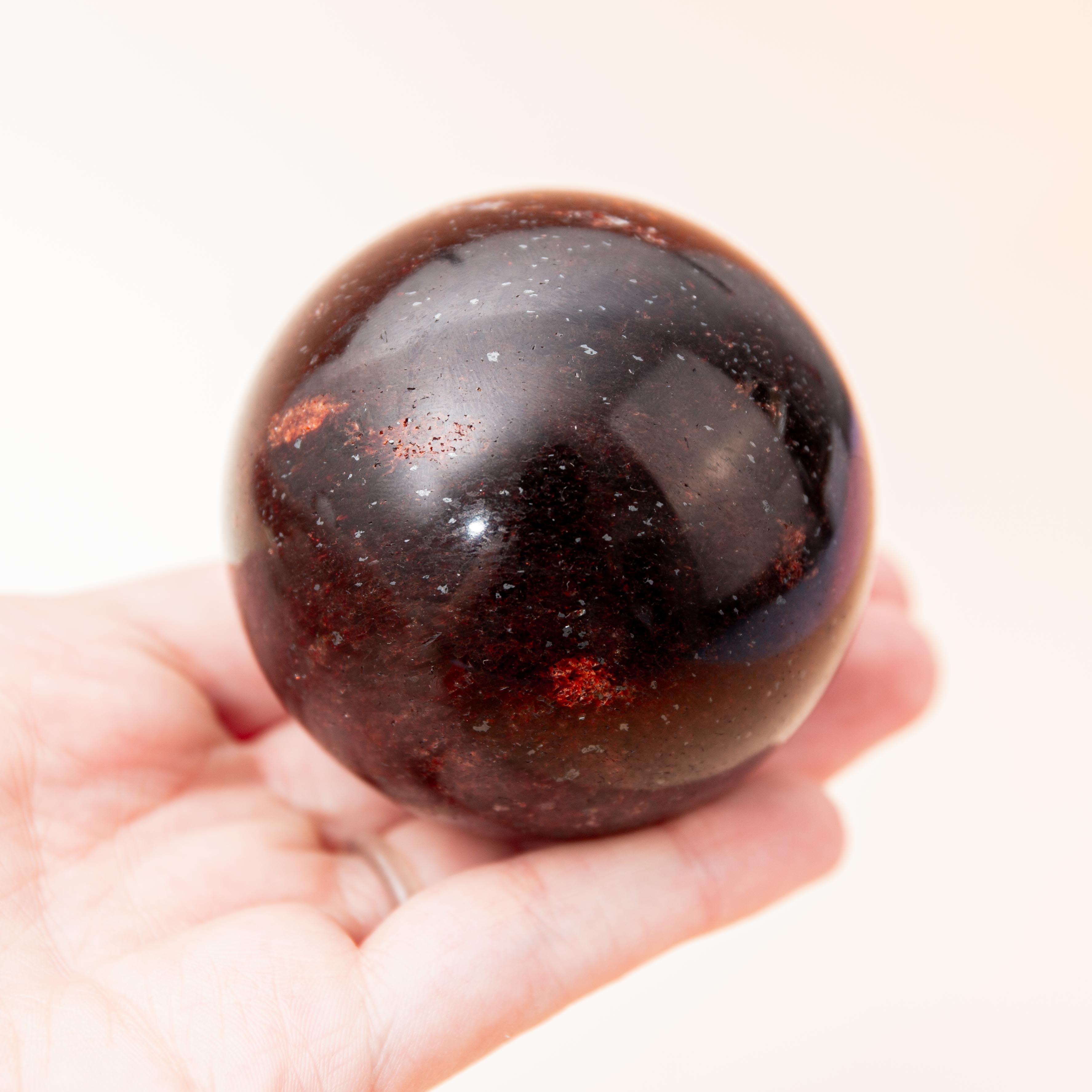 Red Mica Sphere - 62mm/322g