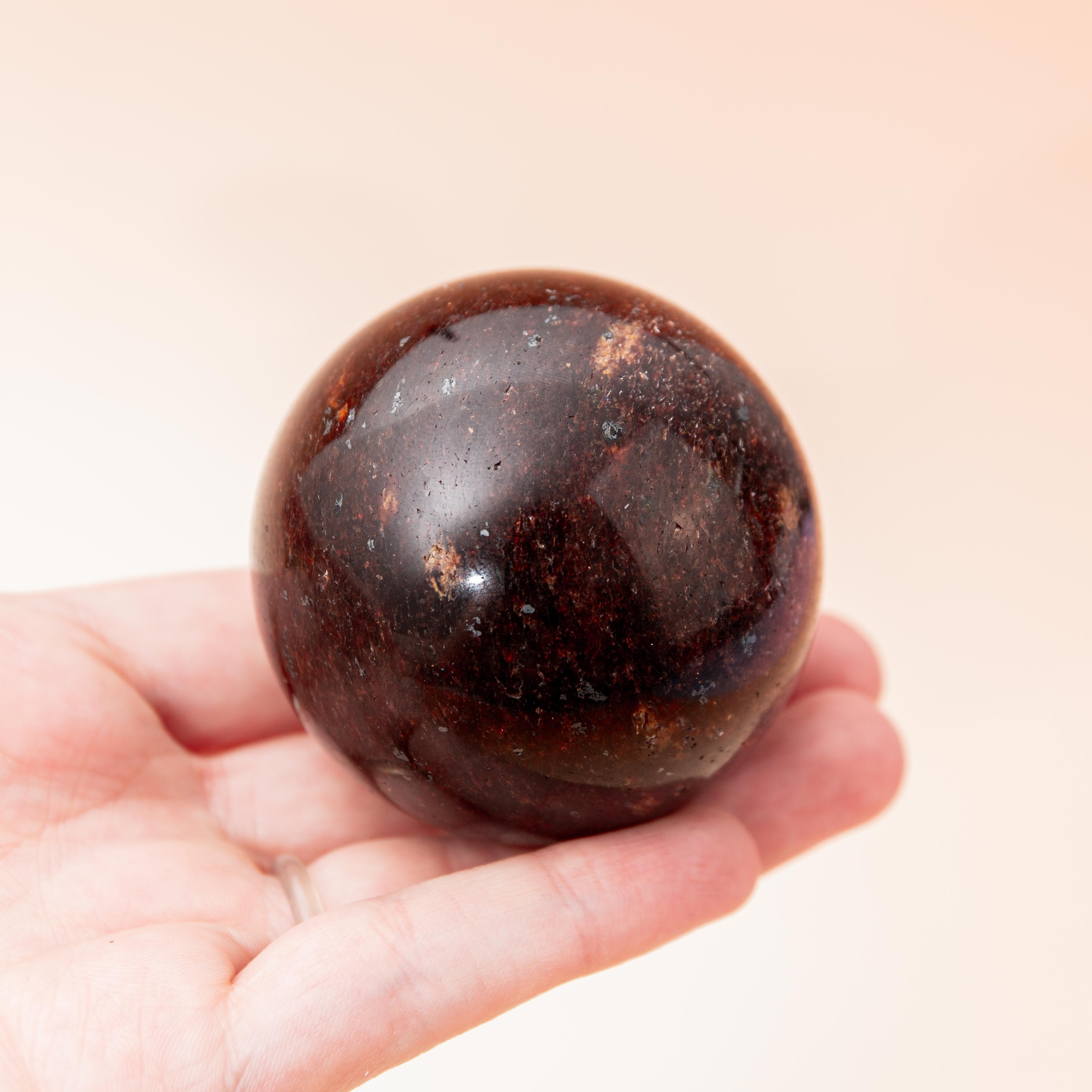 Red Mica Sphere - 55mm/242g