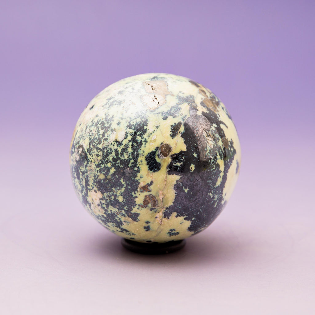 Serpentine with Pyrite (Peru) Sphere - 55mm/240g