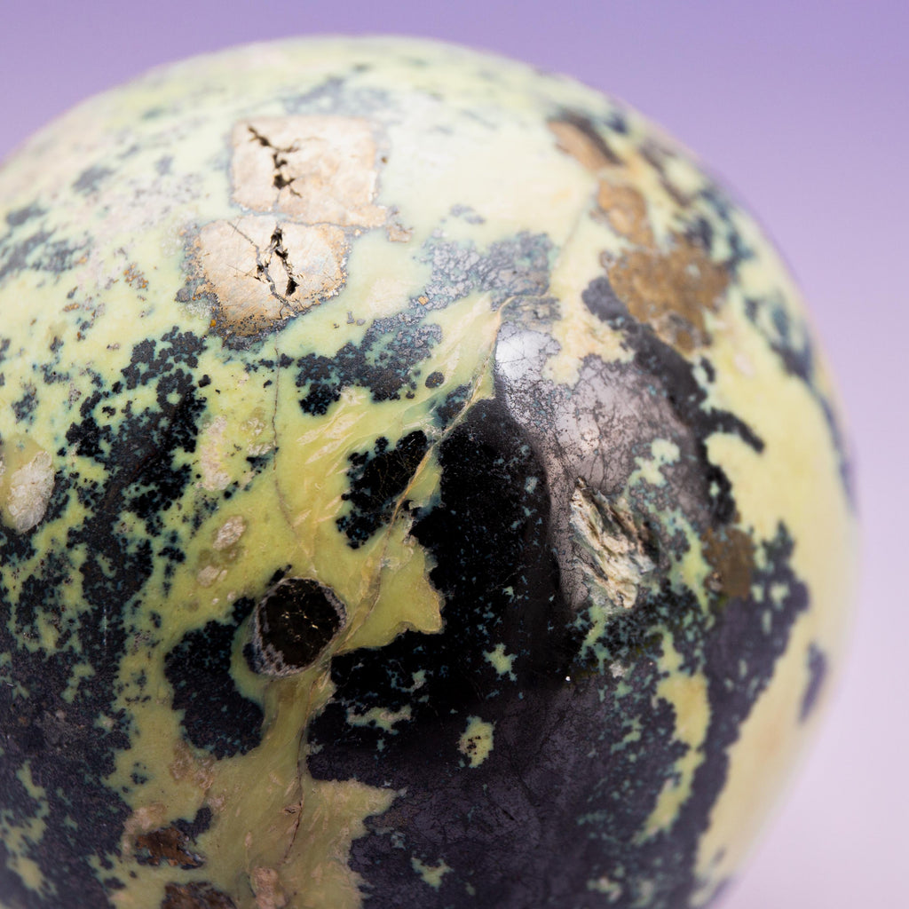 Serpentine with Pyrite (Peru) Sphere - 55mm/240g