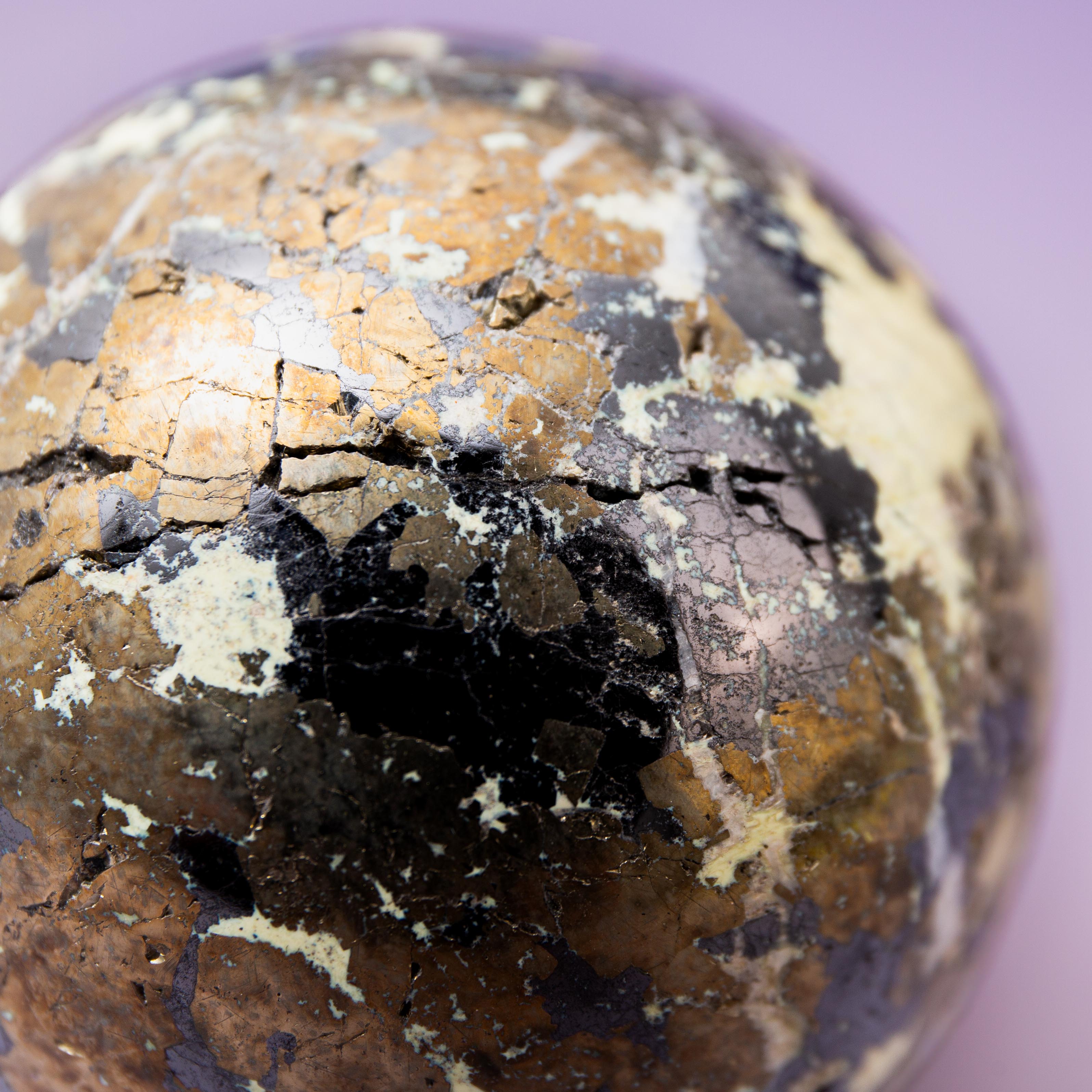 Serpentine with Pyrite (Peru) Sphere - 60mm/445g