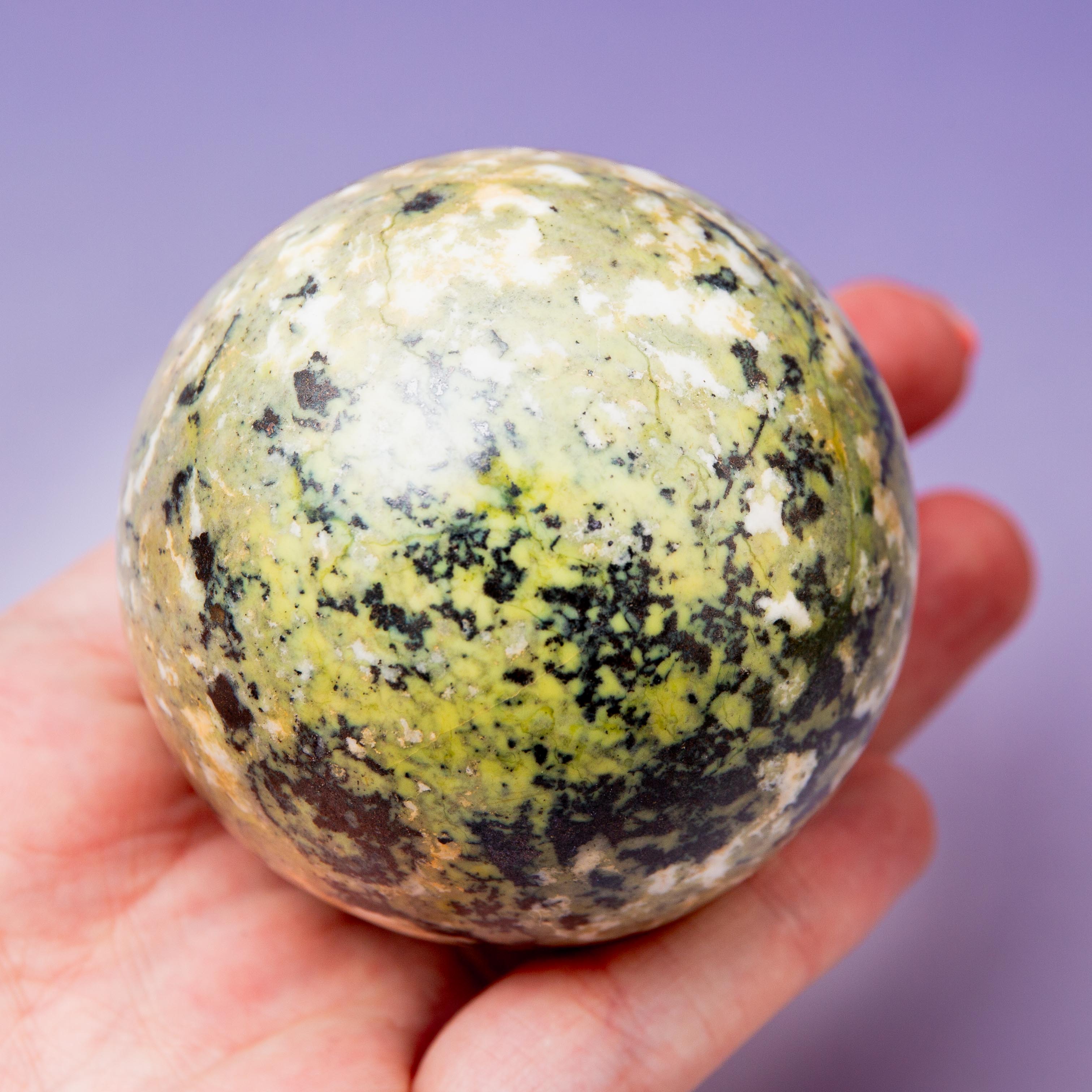 Serpentine with Pyrite (Peru) Sphere - 60mm/324g