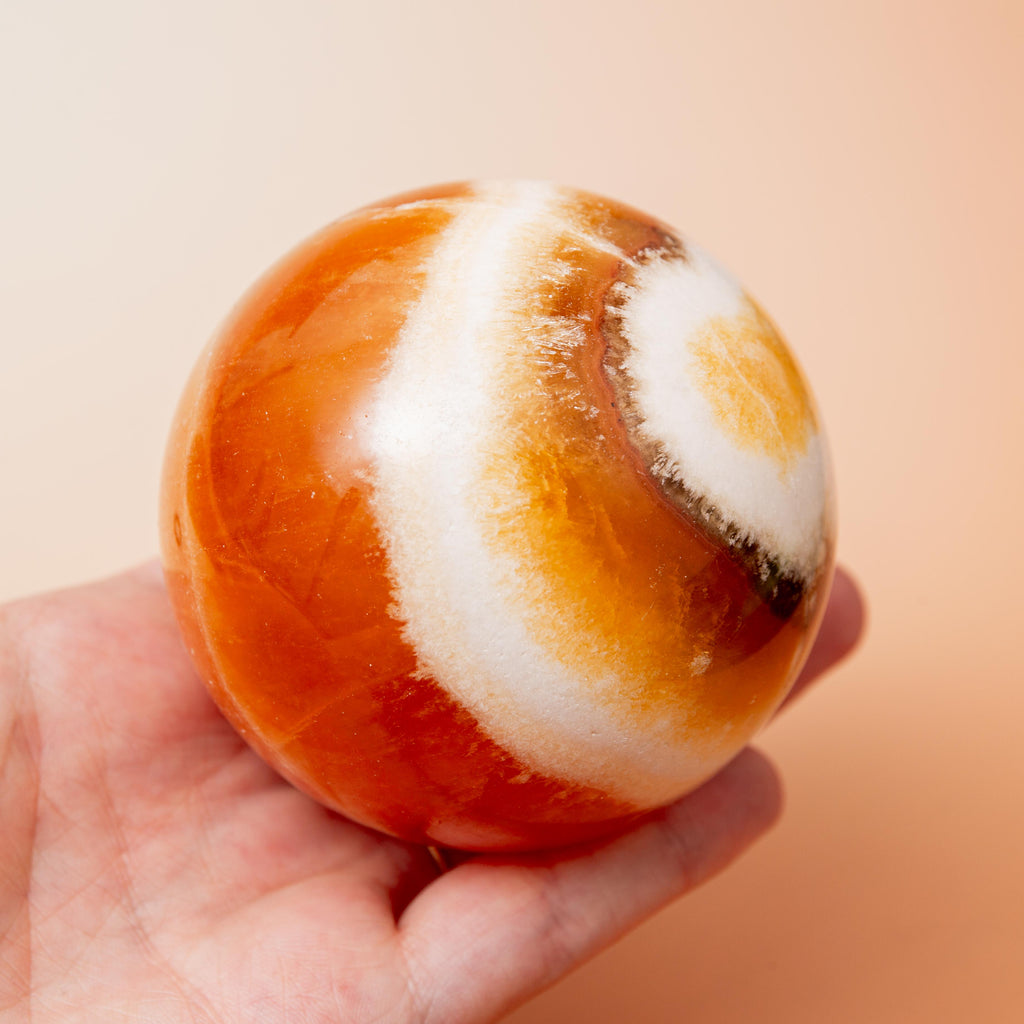 Yellow Calcite Sphere - 70mm/508g
