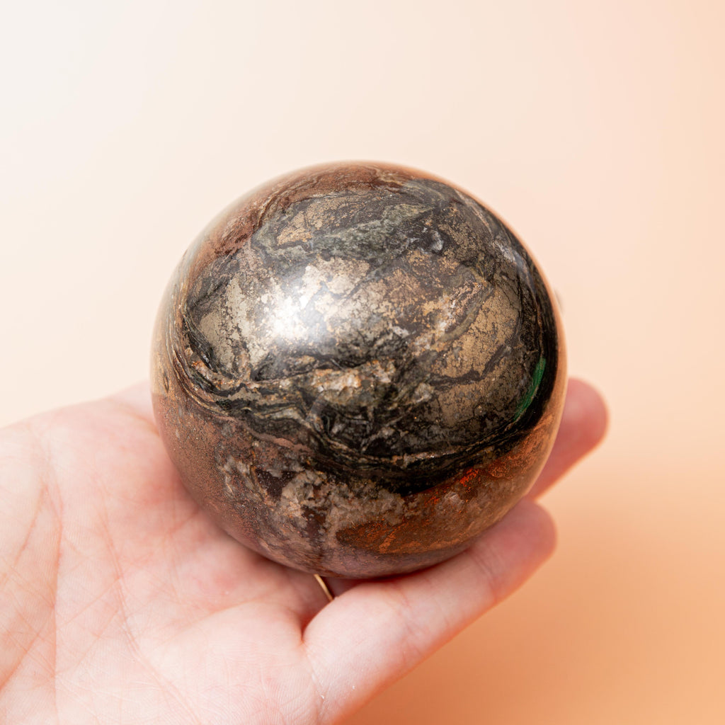 Pyrite Sphere - 66mm/599g