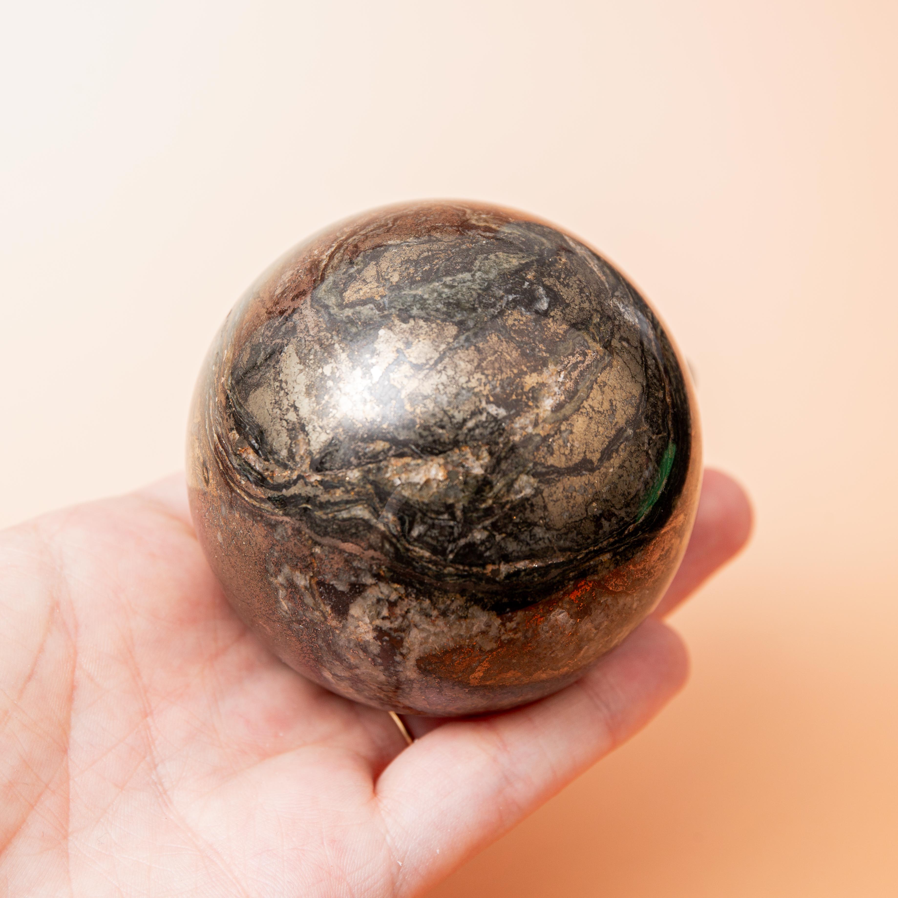 Pyrite Sphere - 66mm/599g