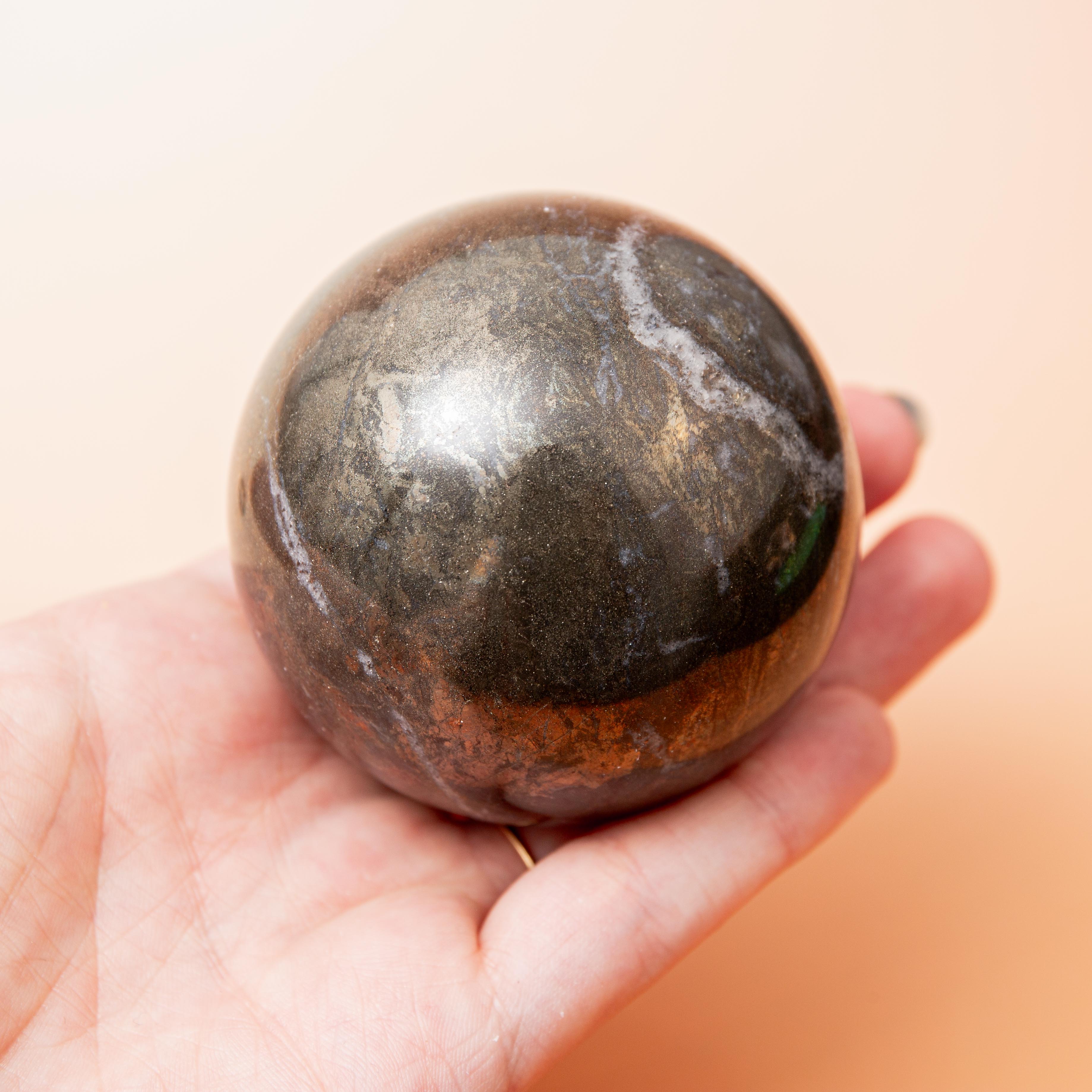 Pyrite Sphere - 64mm/472g