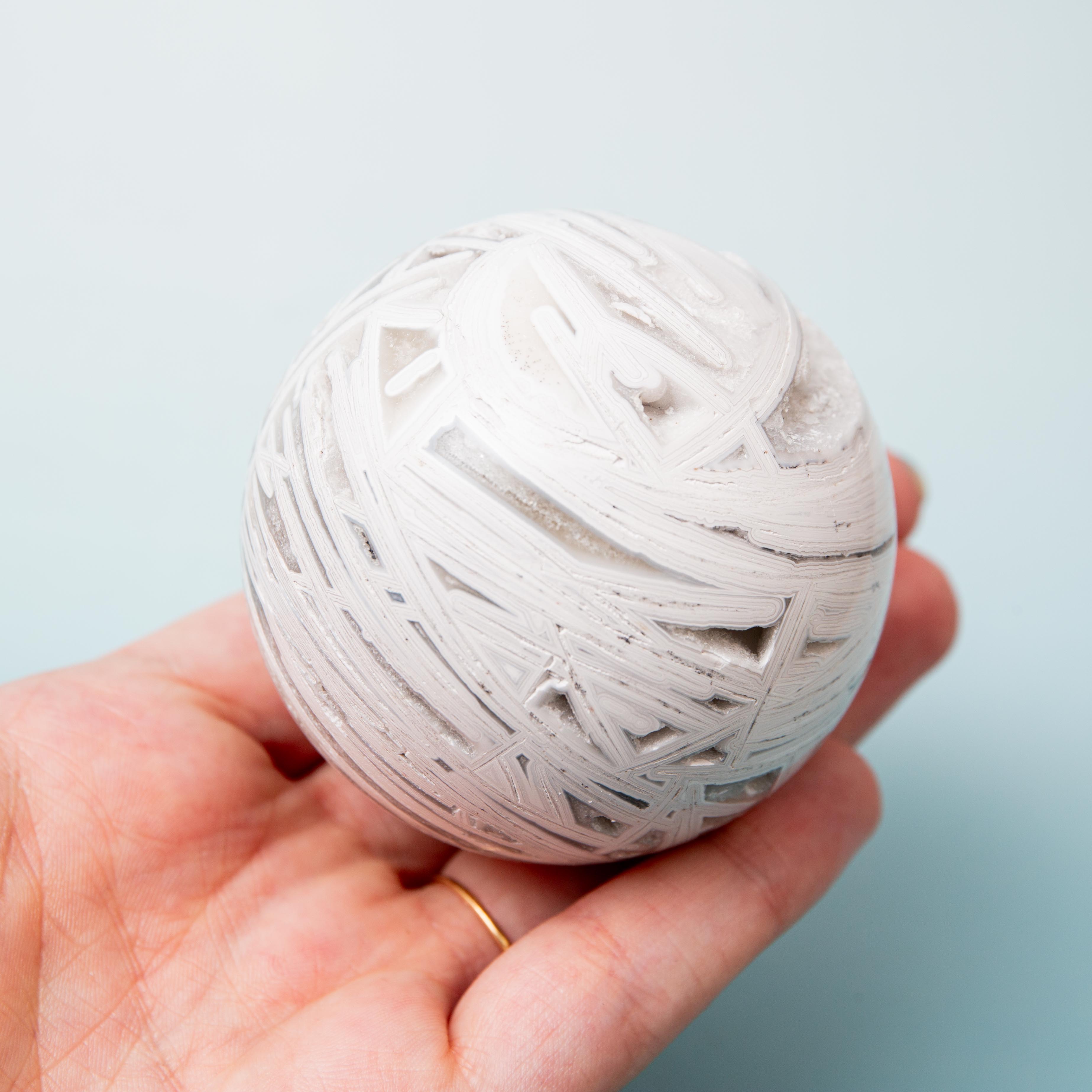 Mexican Agate Sphere - 60mm/254g