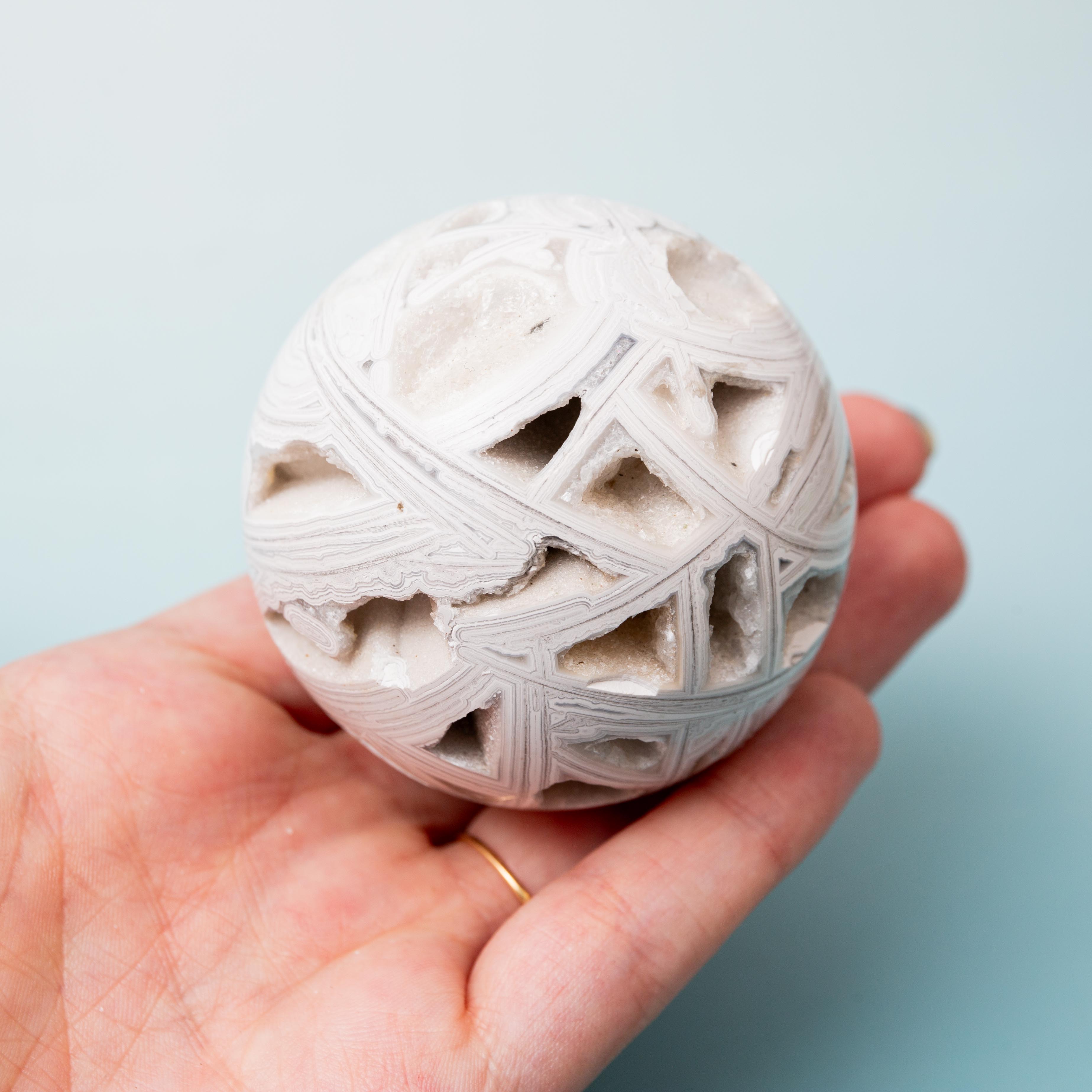 Mexican Agate Sphere - 60mm/210g