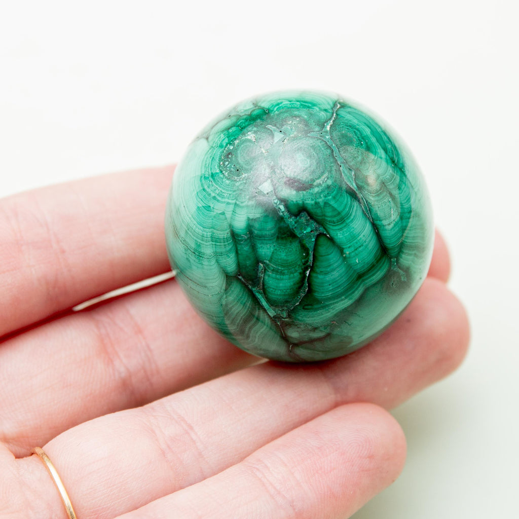 Malachite Sphere - 37 mm 80 gr — photo 3