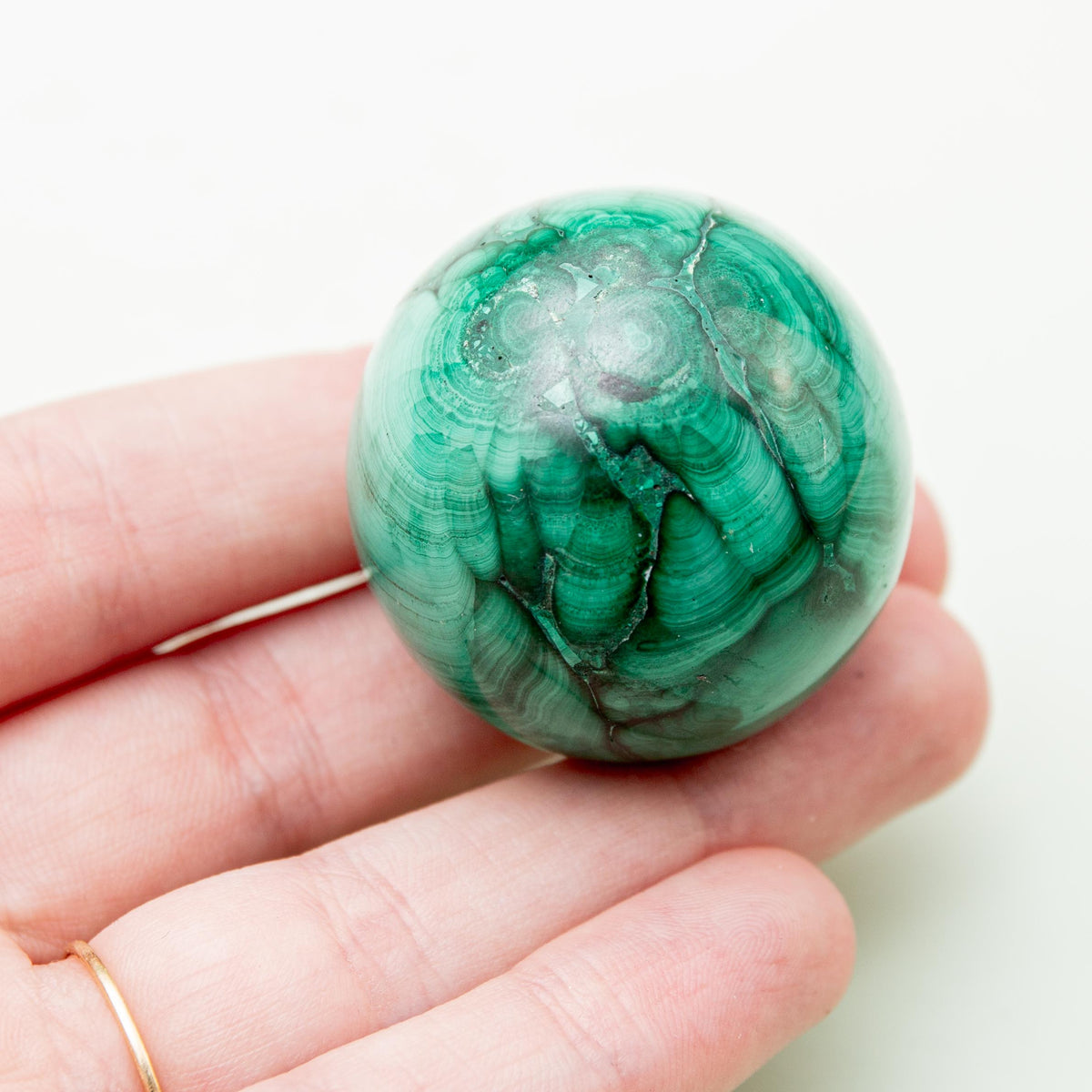 Malachite Sphere - 37 mm 80 gr — photo 3