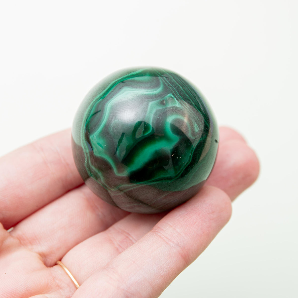Malachite Sphere - 38 mm 110 gr — photo 3