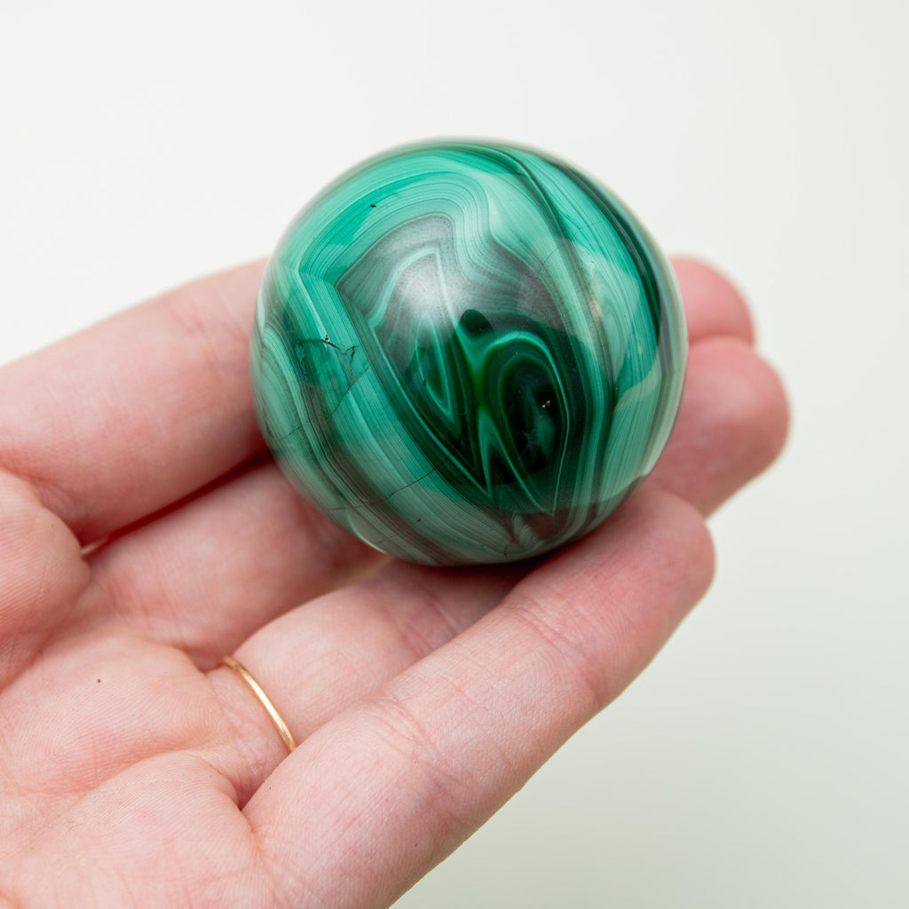 Malachite Sphere - 40 mm 119 gr — photo 3
