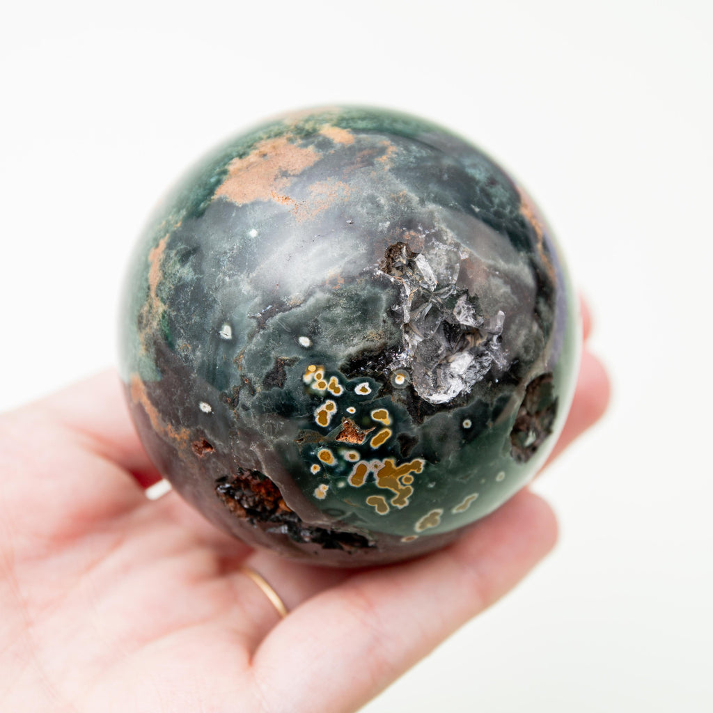 Ocean Jasper Sphere - 63 mm 313 gr — photo 3