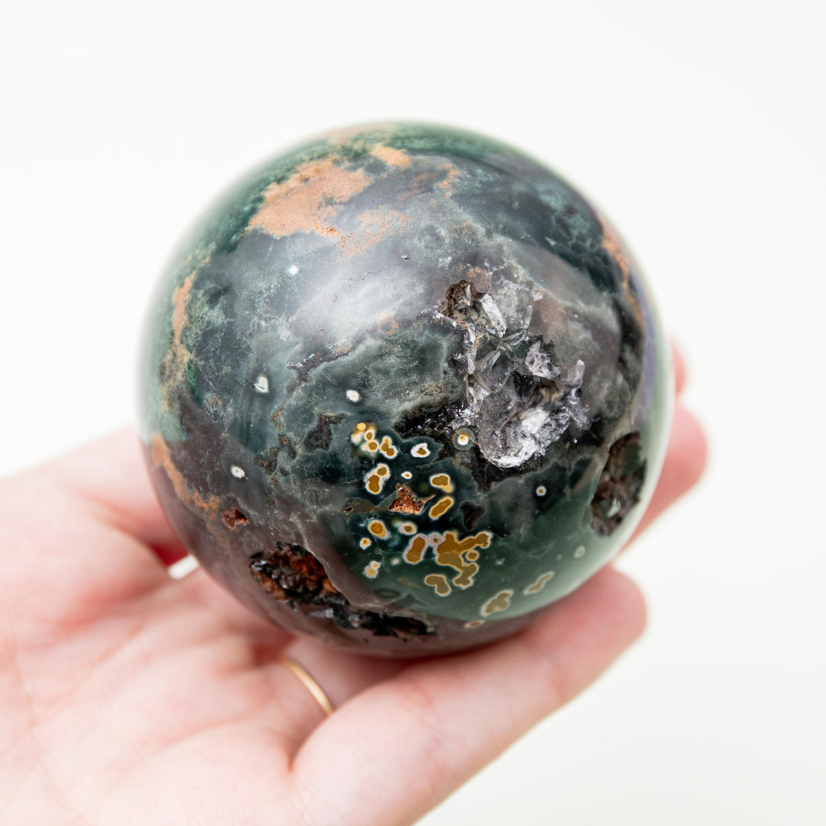 Ocean Jasper Sphere - 63 mm 313 gr — photo 3