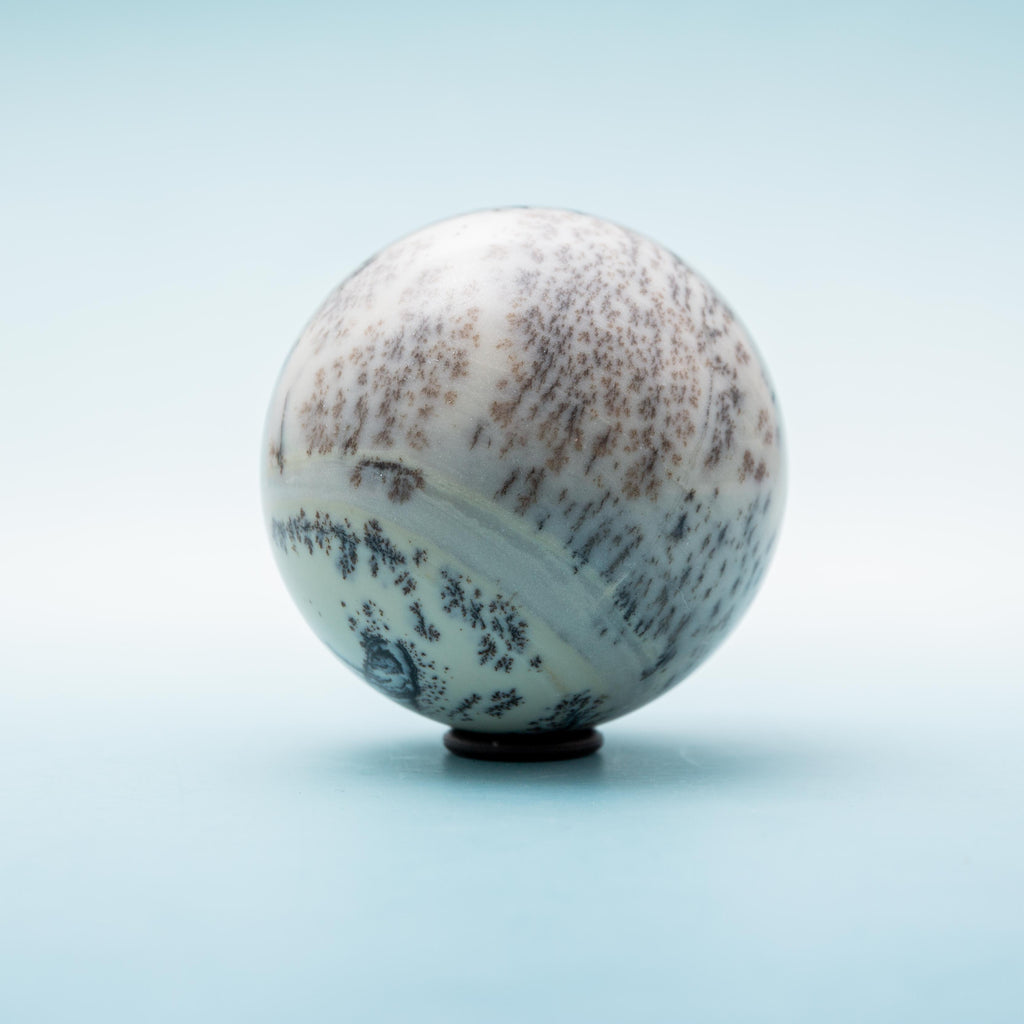 Dendritic Opal Sphere - 69 mm 481 gr — photo 1