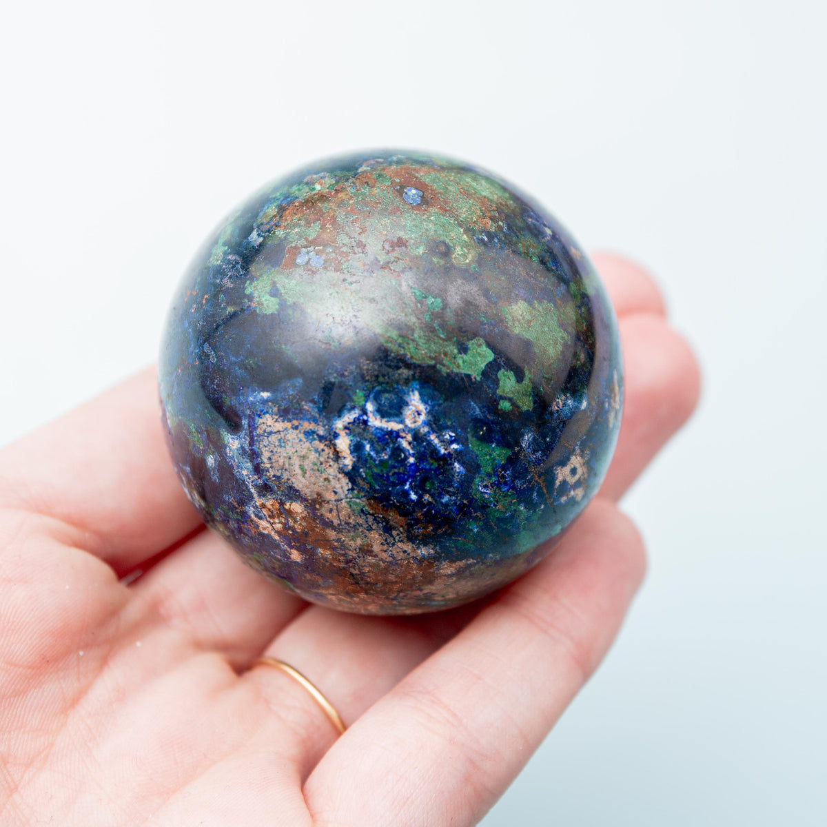 Azurite Sphere - 48 mm 182 gr — photo 3
