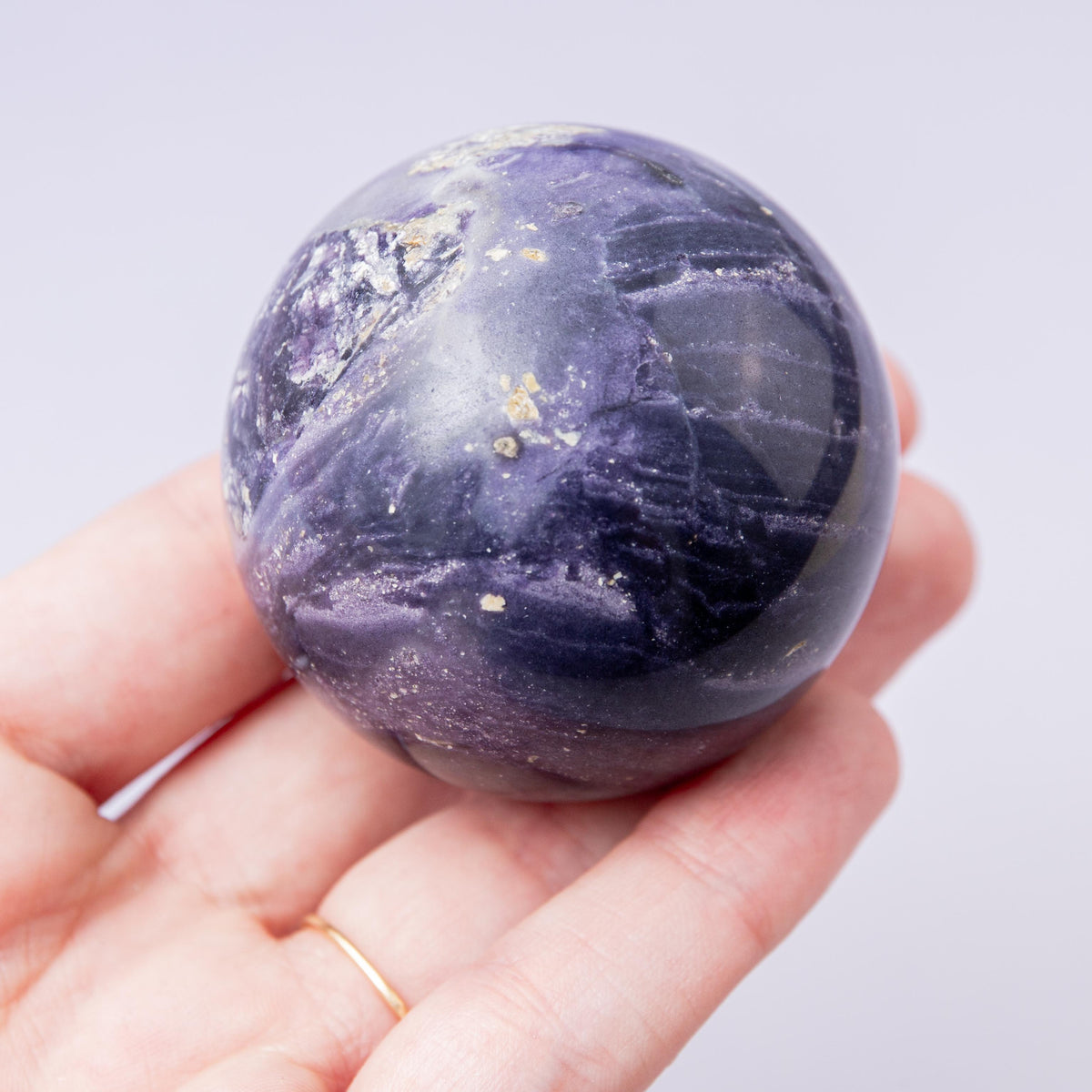 Tiffany Fluorite Sphere - 49 mm 164 gr — photo 3